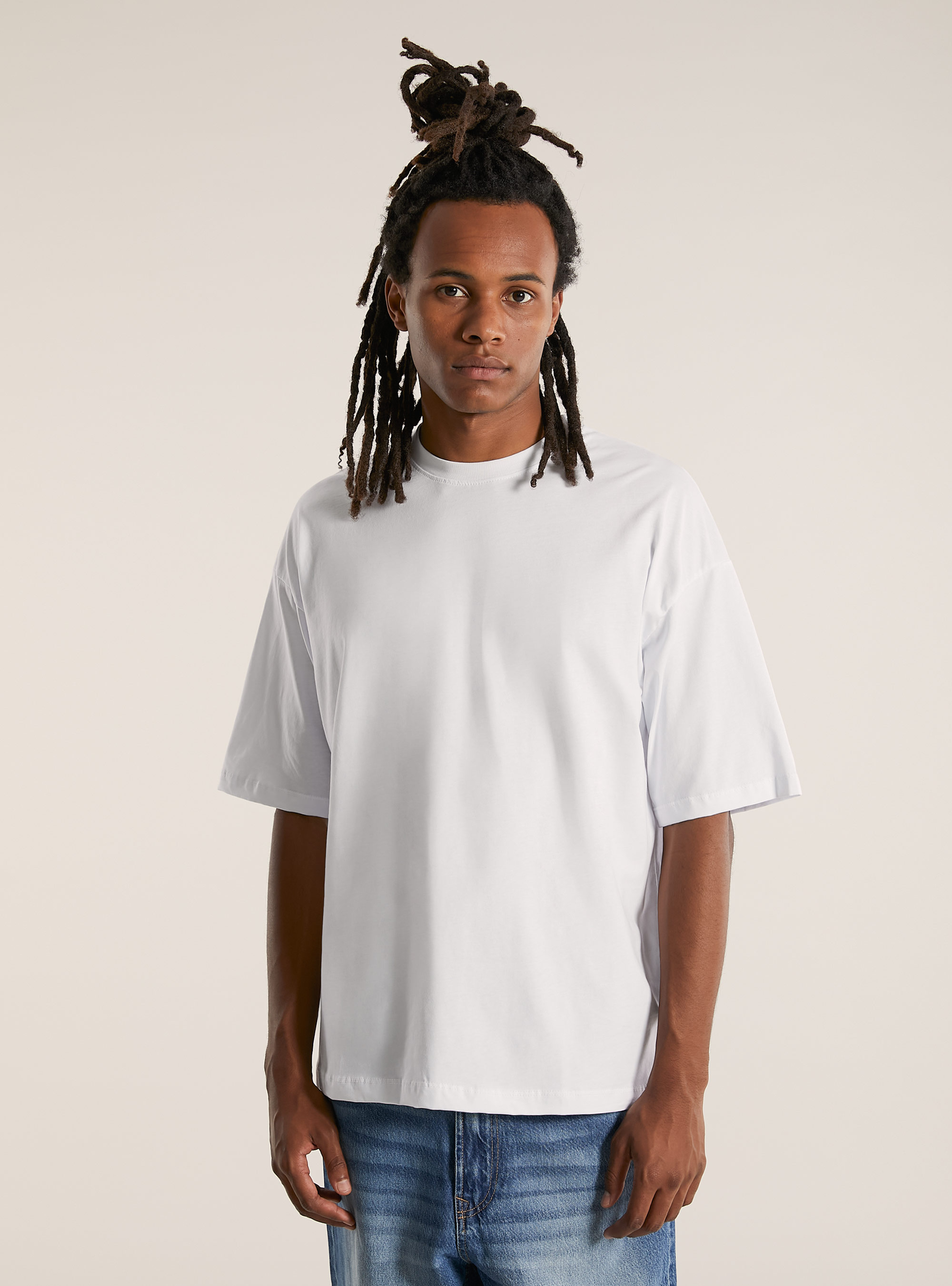 Camiseta boxy fit, WH3 WHITE
