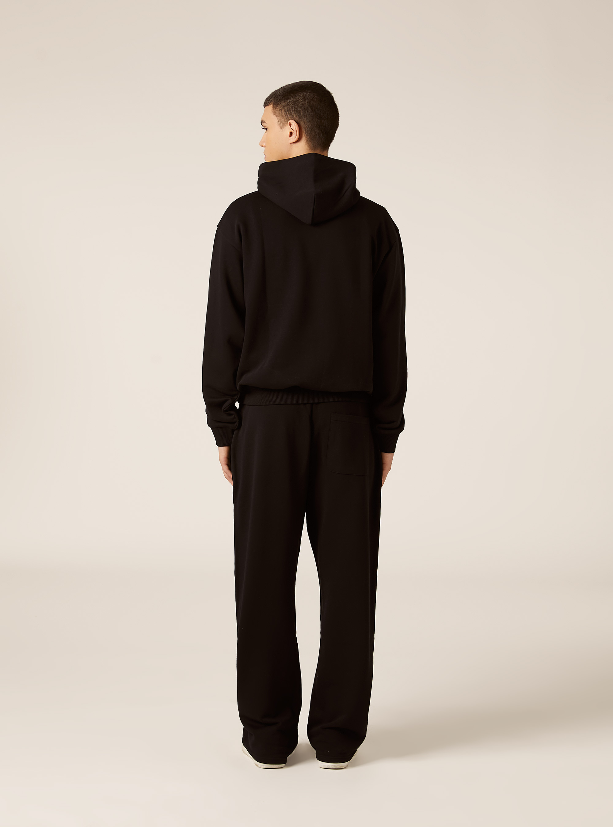 Sweat-shirt ample &agrave; capuche, BK1 BLACK
