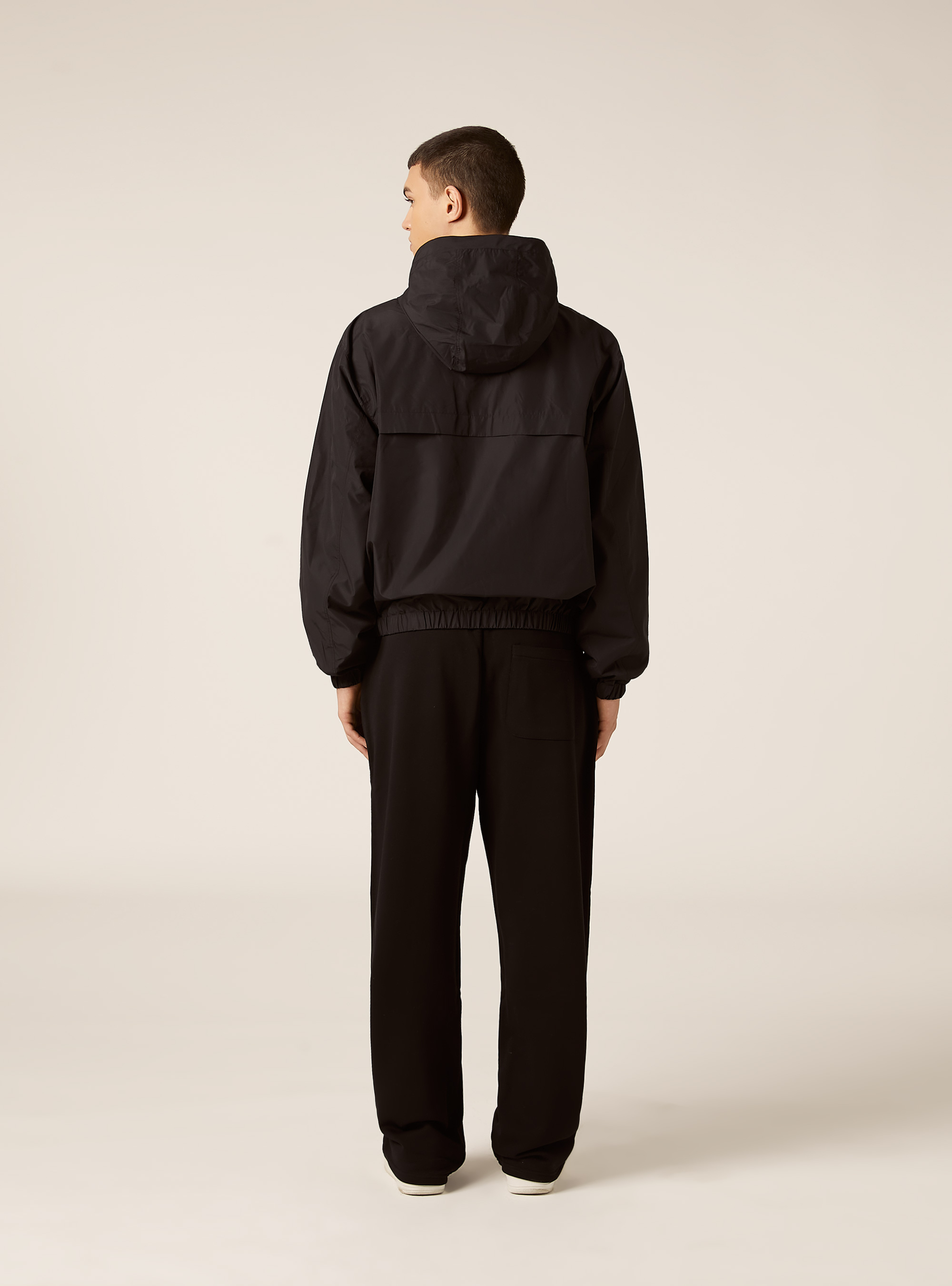 Windproof jacket in technical fabric, BK1 BLACK