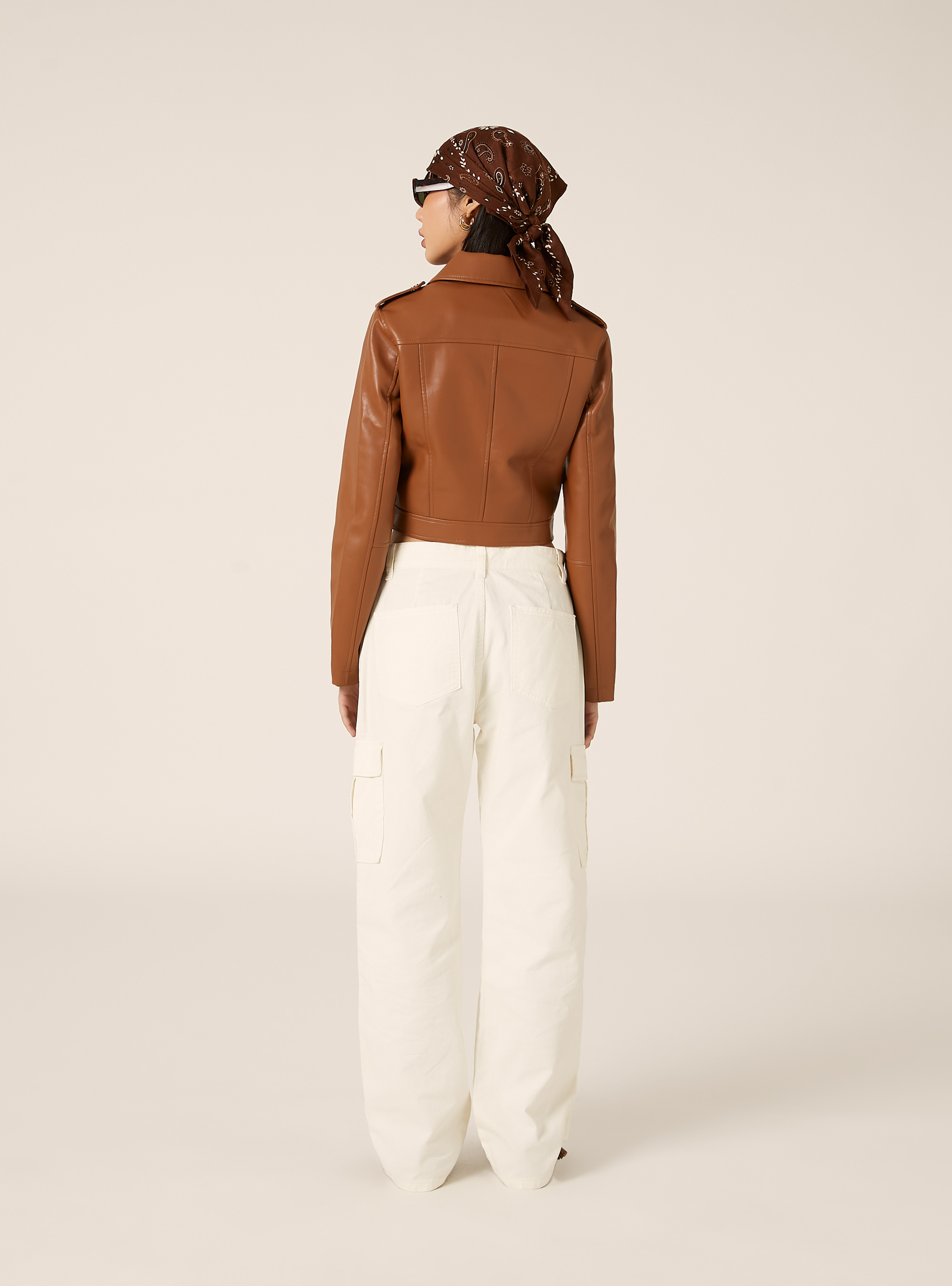 Chaqueta motera efecto piel, TB2 TOBACCO MEDIUM