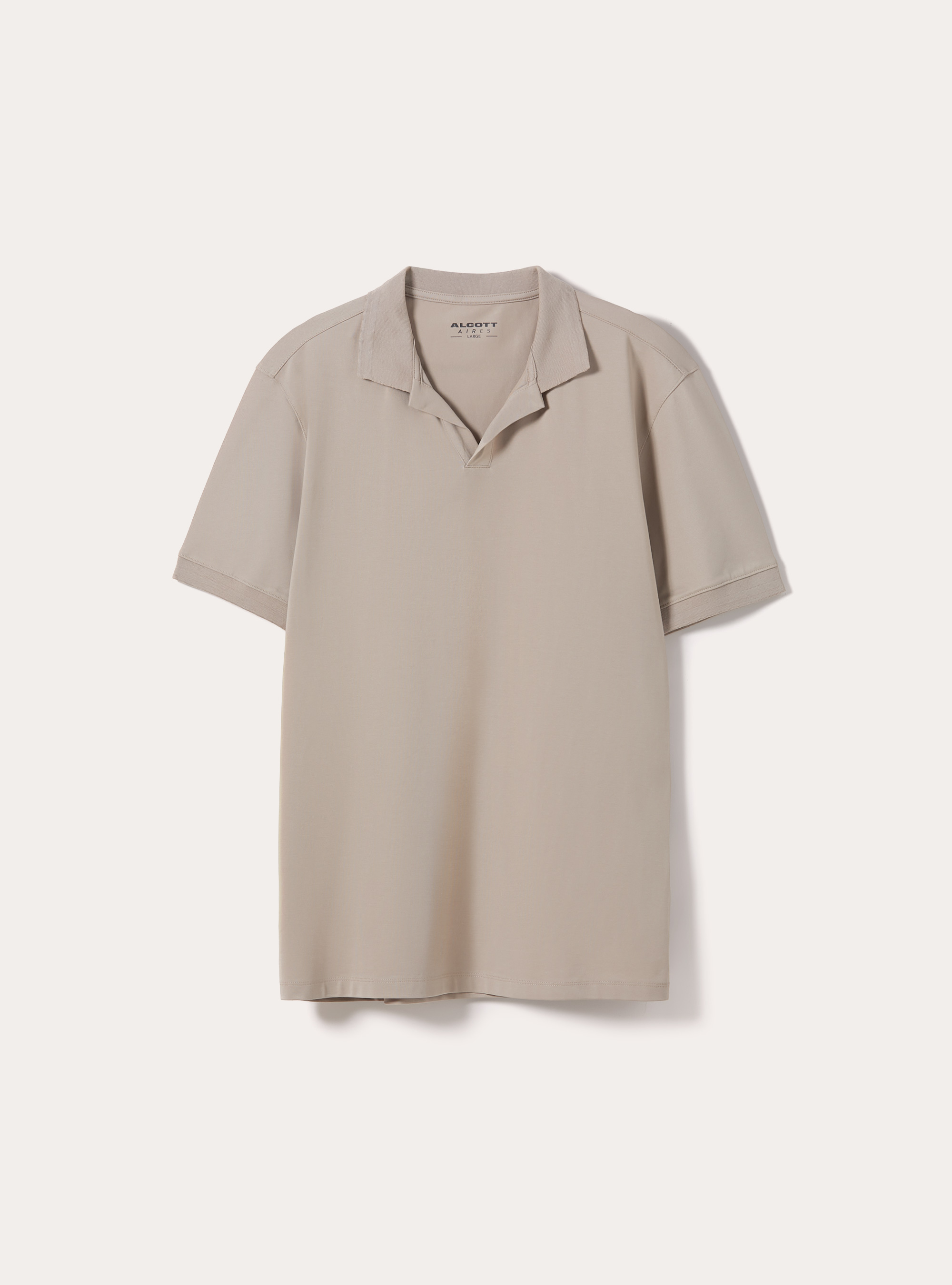 Polo AIRes en piqu&eacute; el&aacute;stico, BG2 BEIGE MEDIUM
