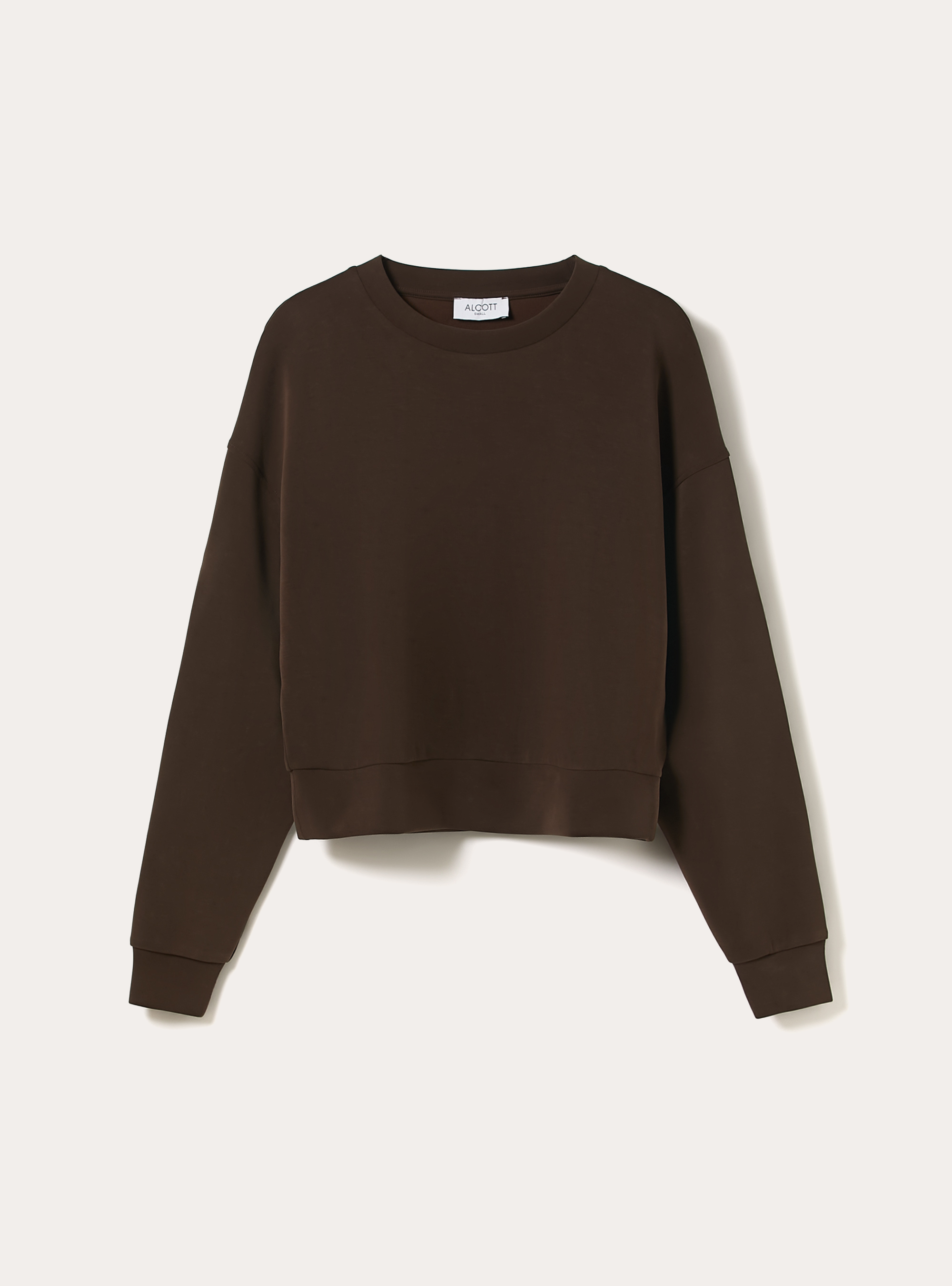 Soft-Touch-Sweatshirt, BR1 BROWN DARK