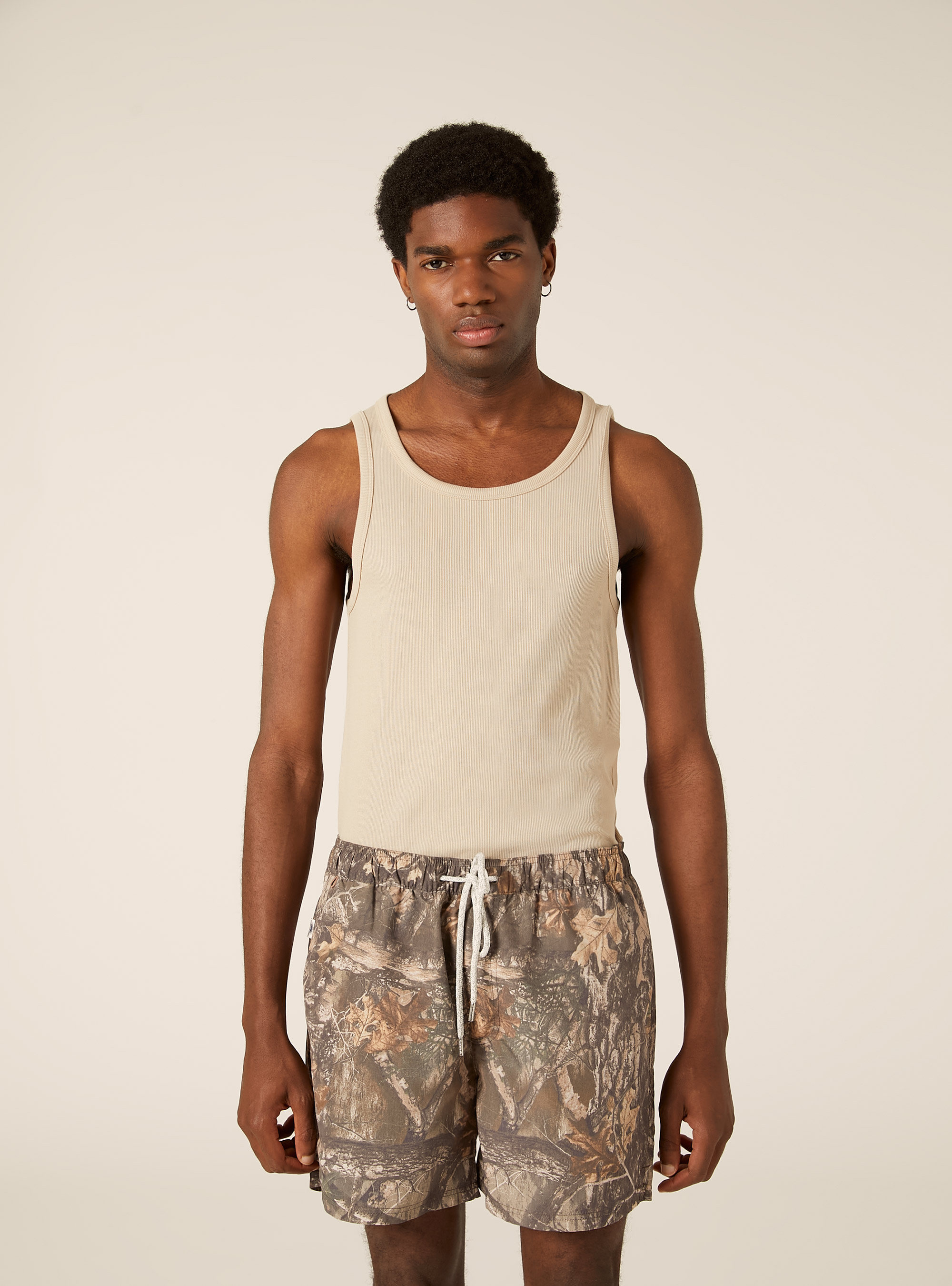 Real-Tree Camouflage Drawstring Shorts, KY1 KAKY DARK