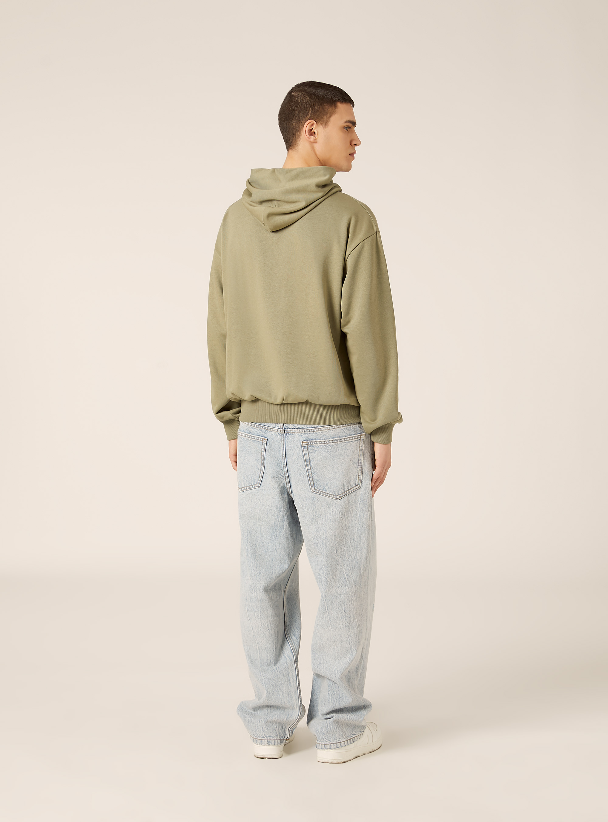 Sweat-shirt ample &agrave; capuche, KY2 KAKY MEDIUM