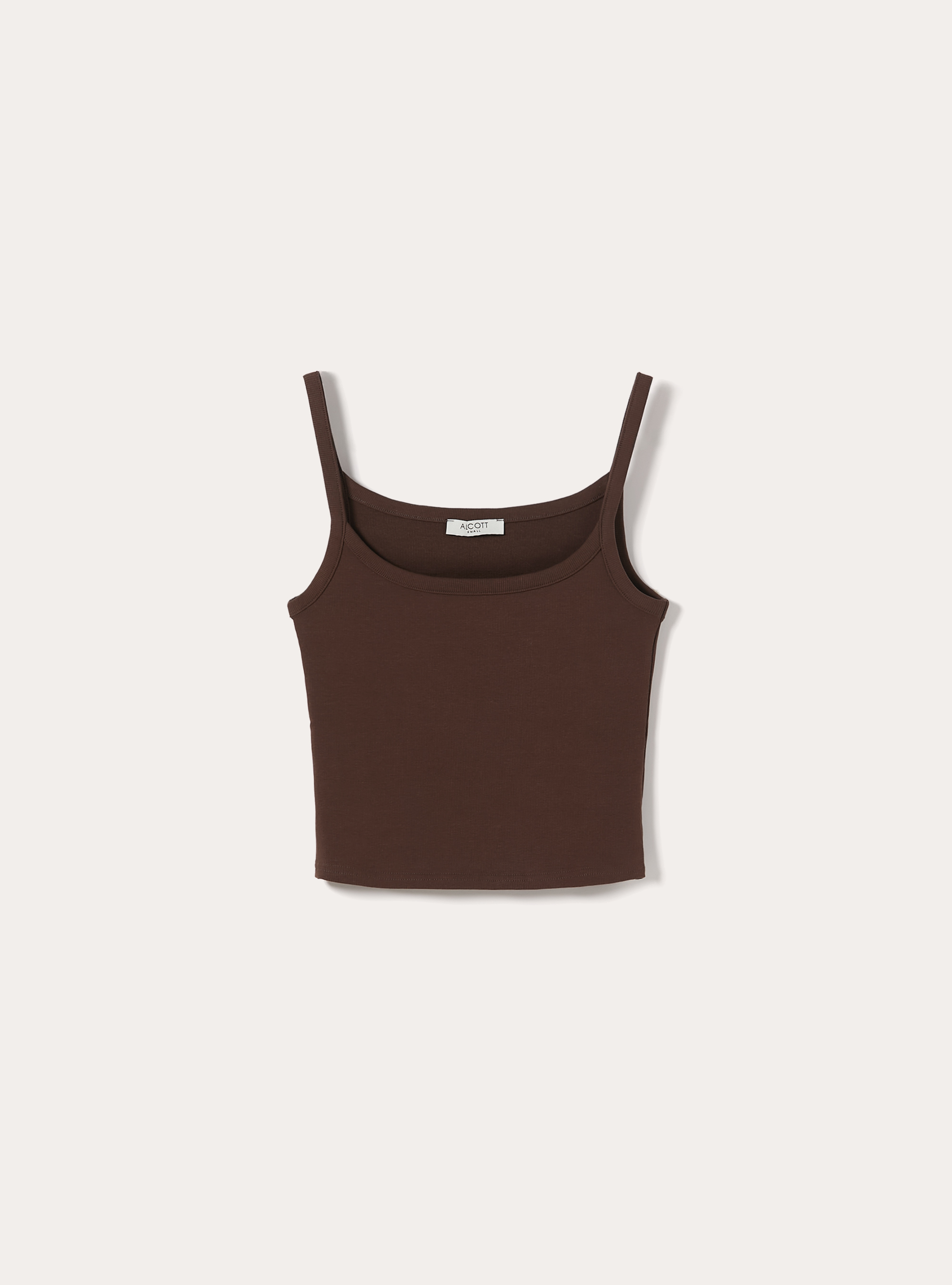 Debardeur Crop Cotele Basic, BR2 BROWN MEDIUM
