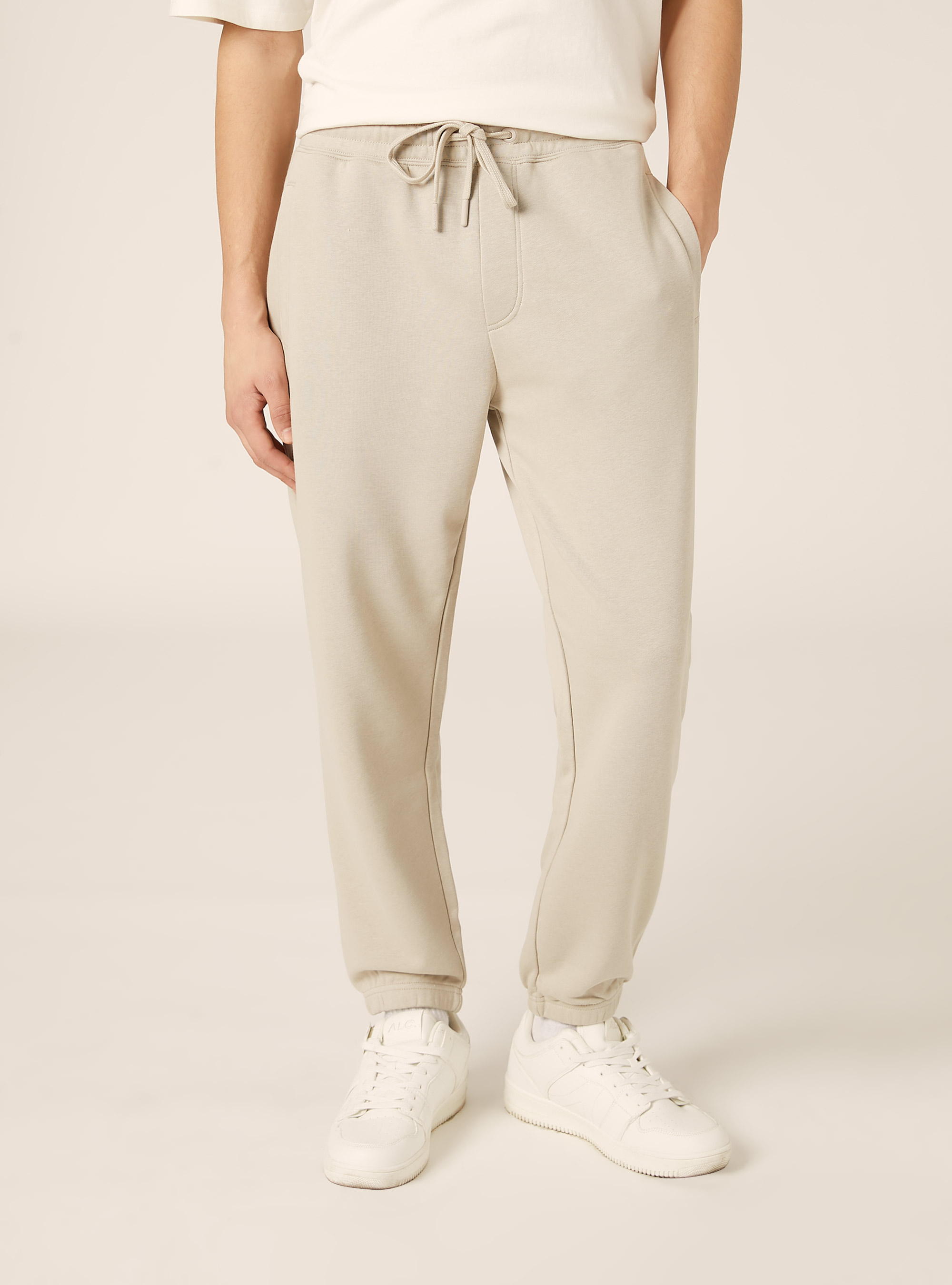 Jogginghose aus Sweatshirtstoff, BG1 BEIGE DARK