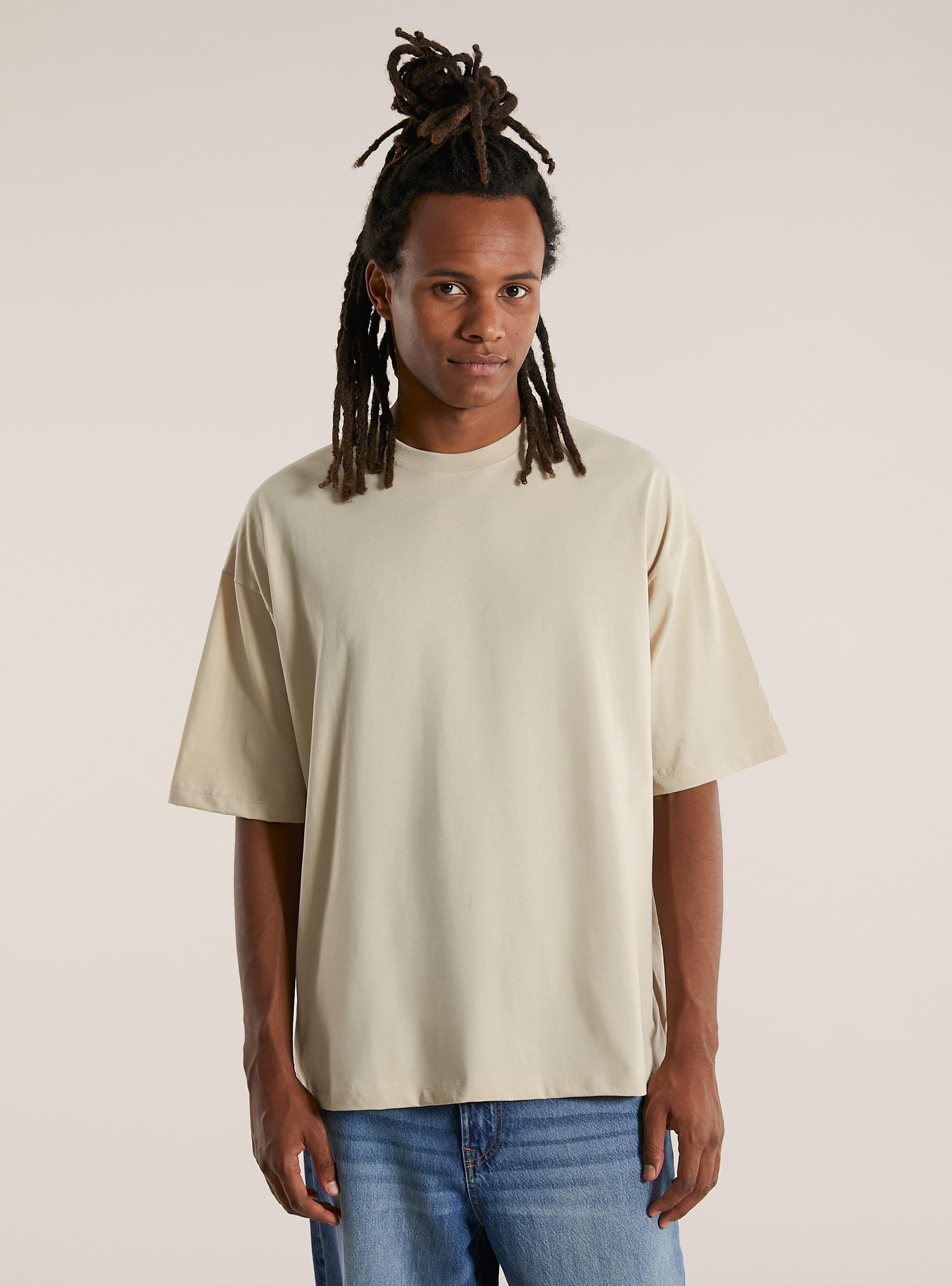 Maglietta boxy over fit, BG3 BEIGE LIGHT