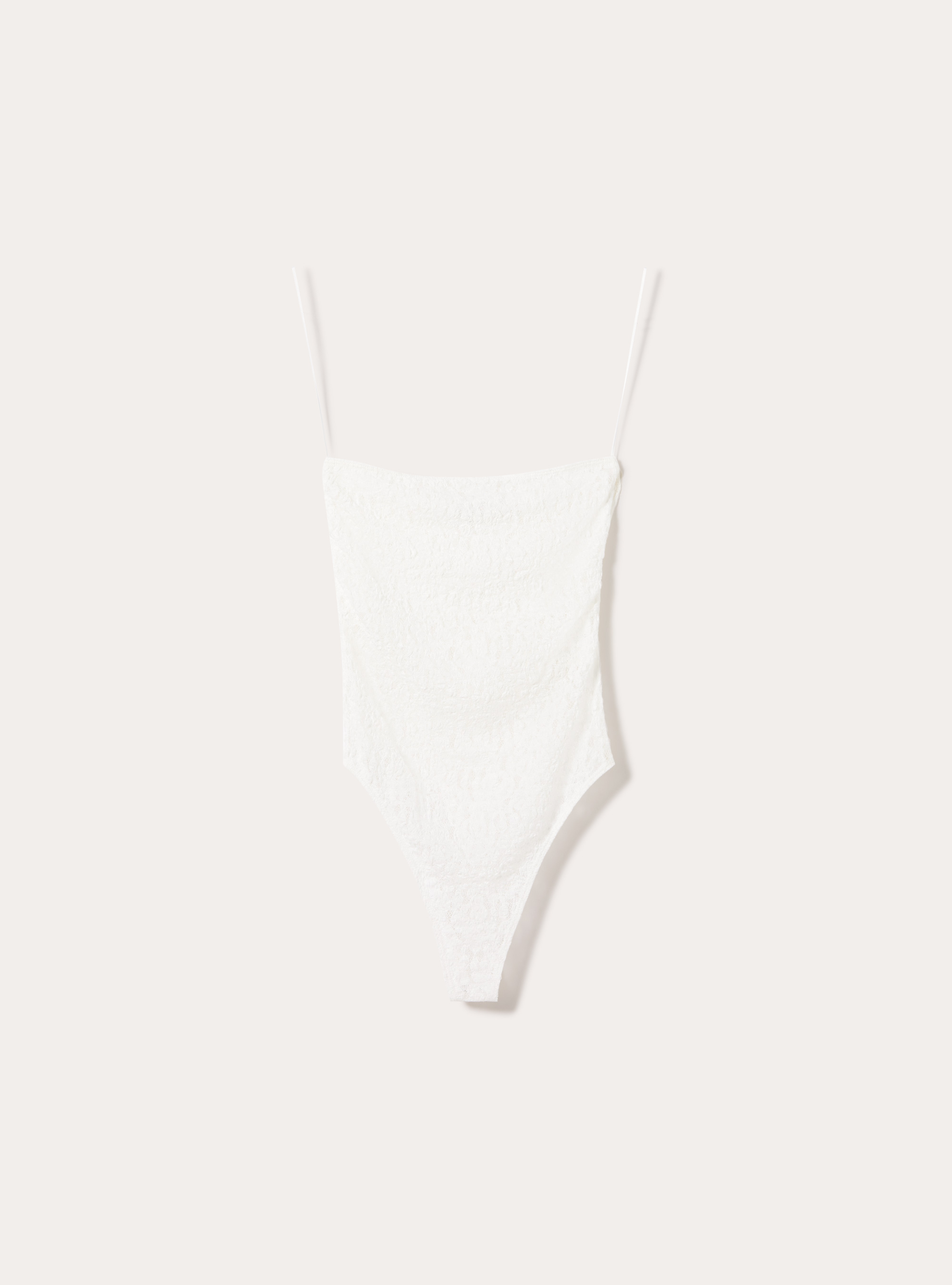 Body bandeau de encaje, WH3 WHITE