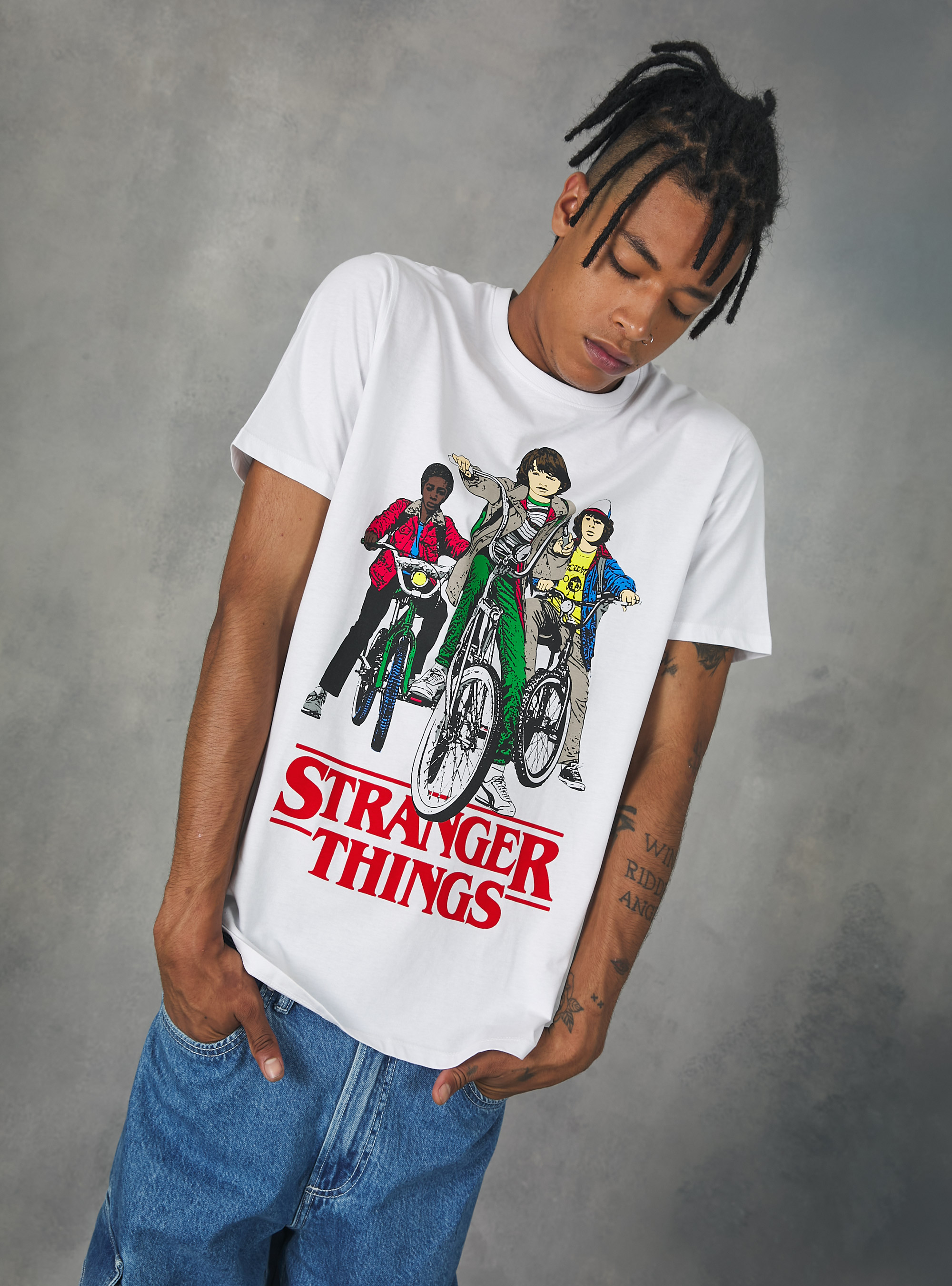Maglietta Stranger Things / Alcott, WH3 WHITE