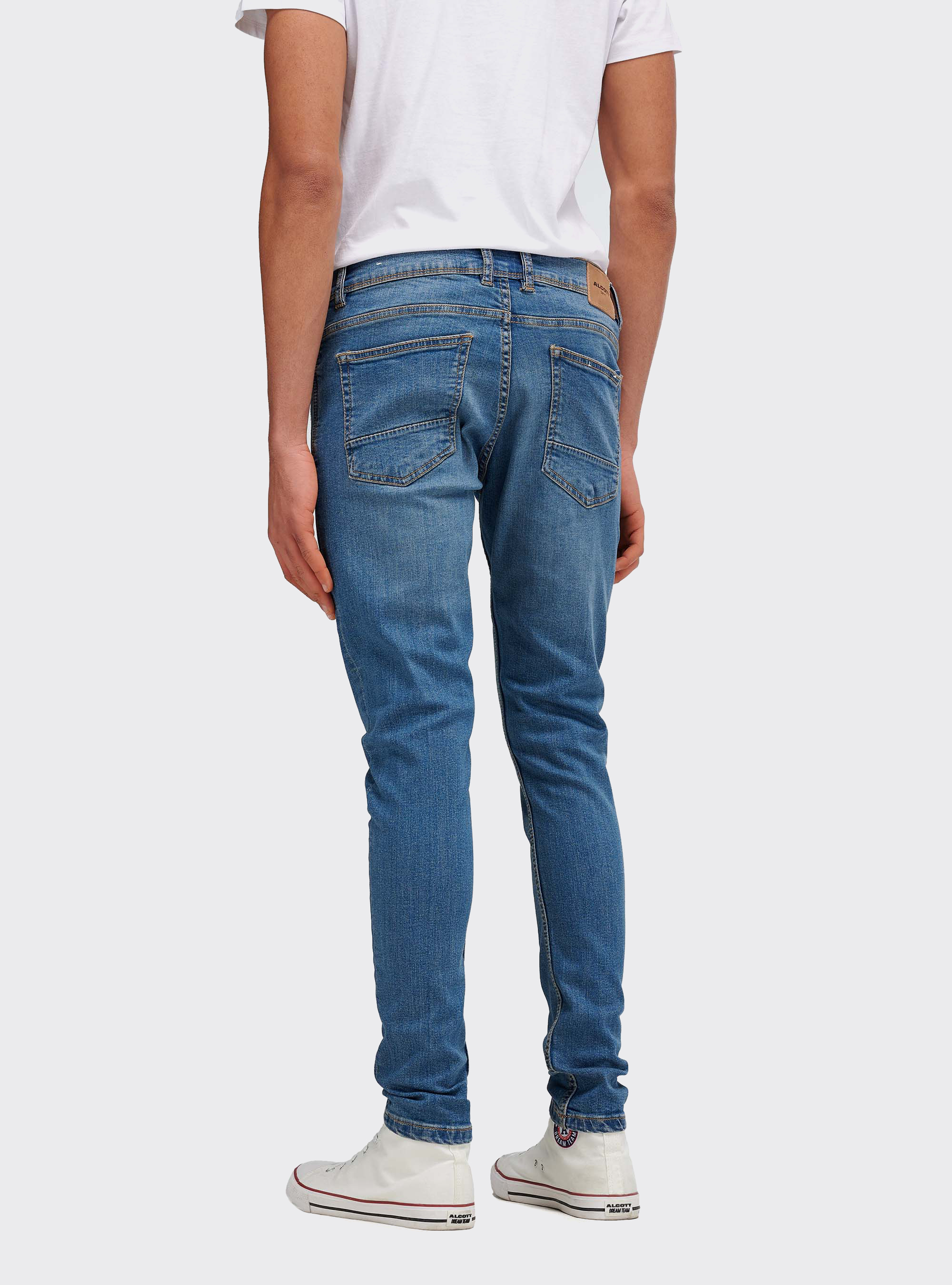 jeans superskinny denim stretch, AZUL