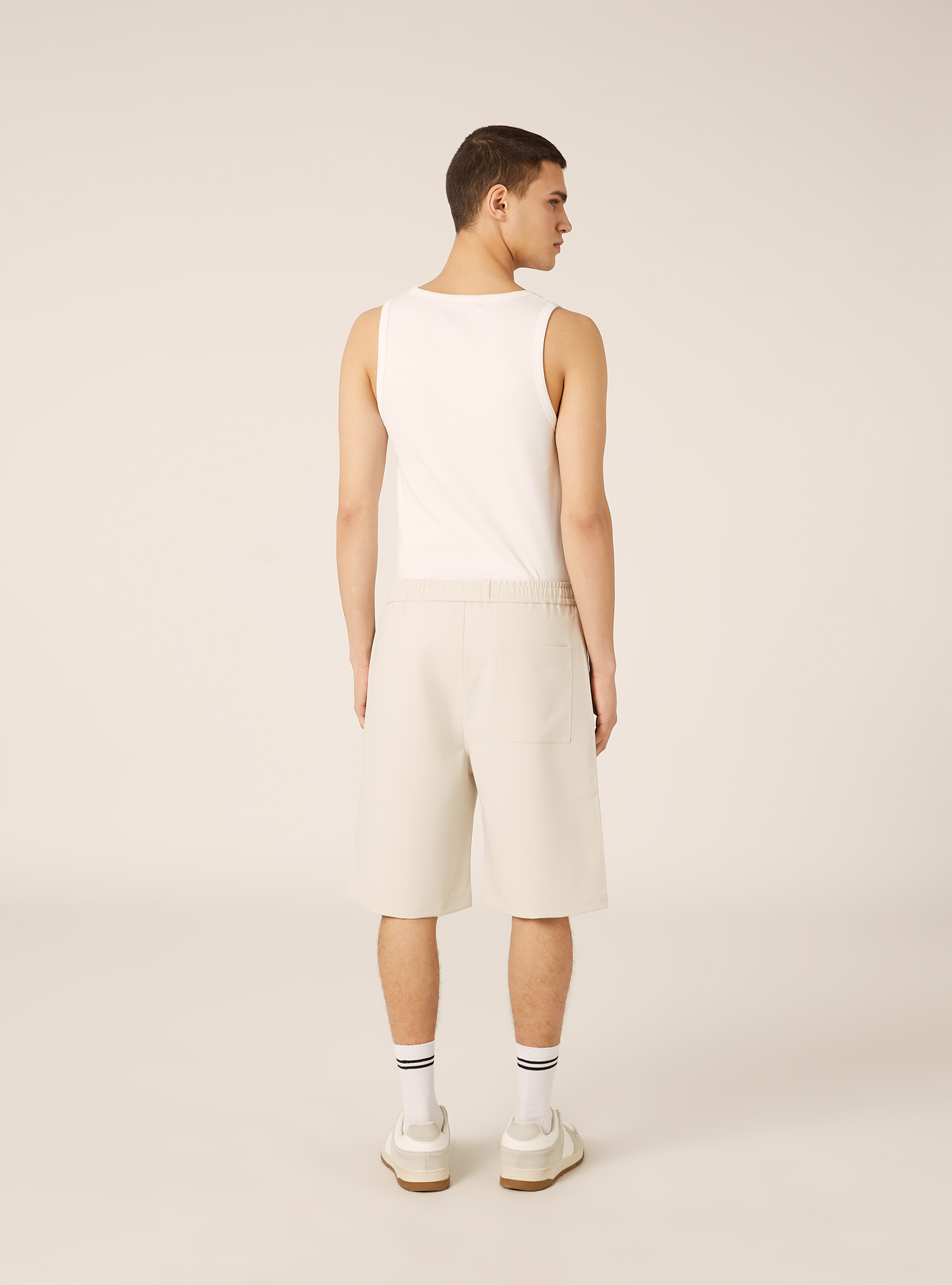 Jogger Bermuda Shorts, BG3 BEIGE LIGHT