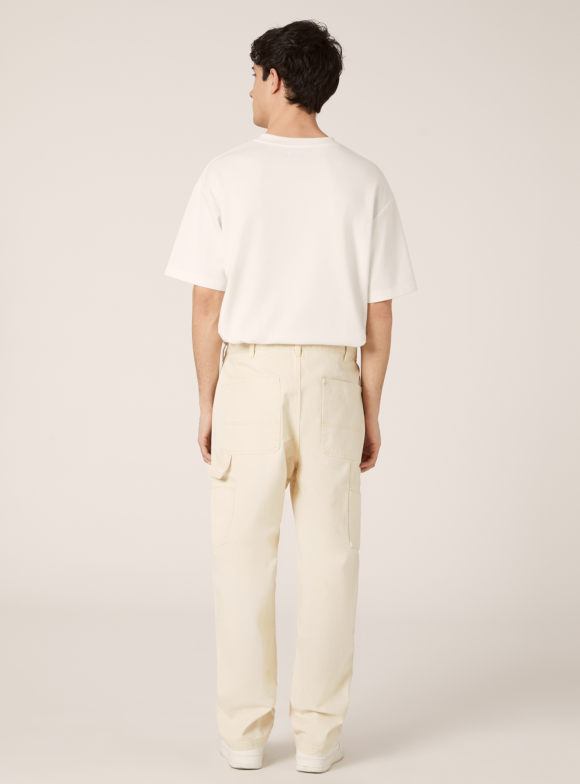 Pantalon en toile de charpentier, WH1 OFF WHITE