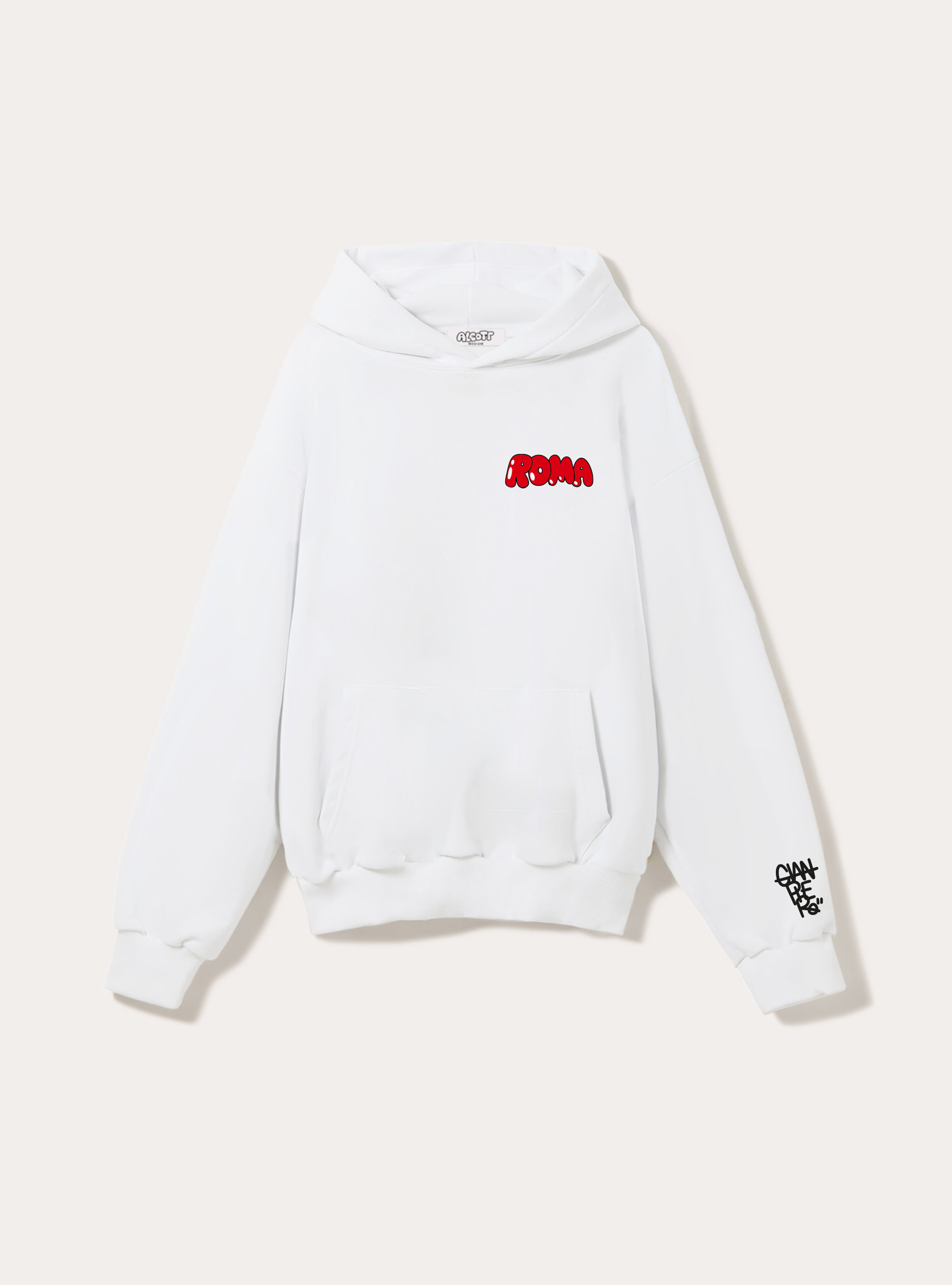 Sweat-shirt Gianpiero D'Alessandro x Alcott, WH2 WHITE