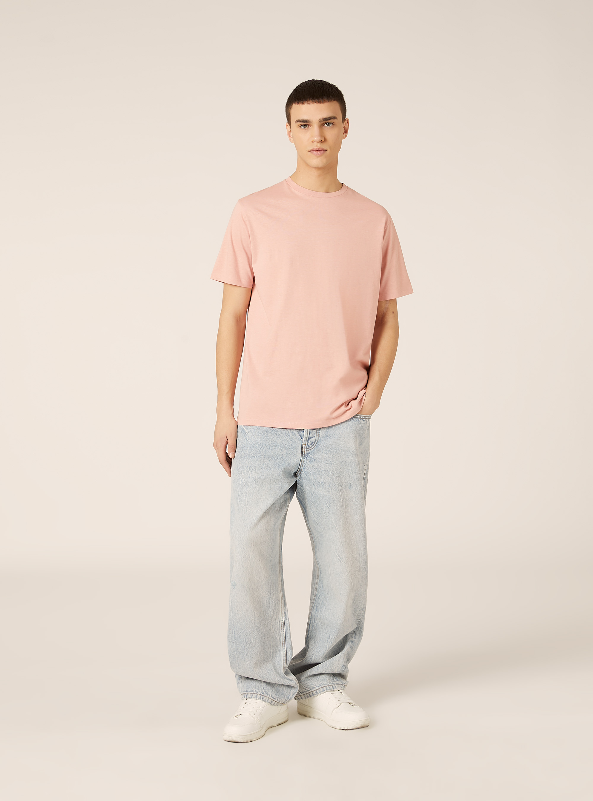 Basic Cotton T-Shirt, PK3 PINK LIGHT