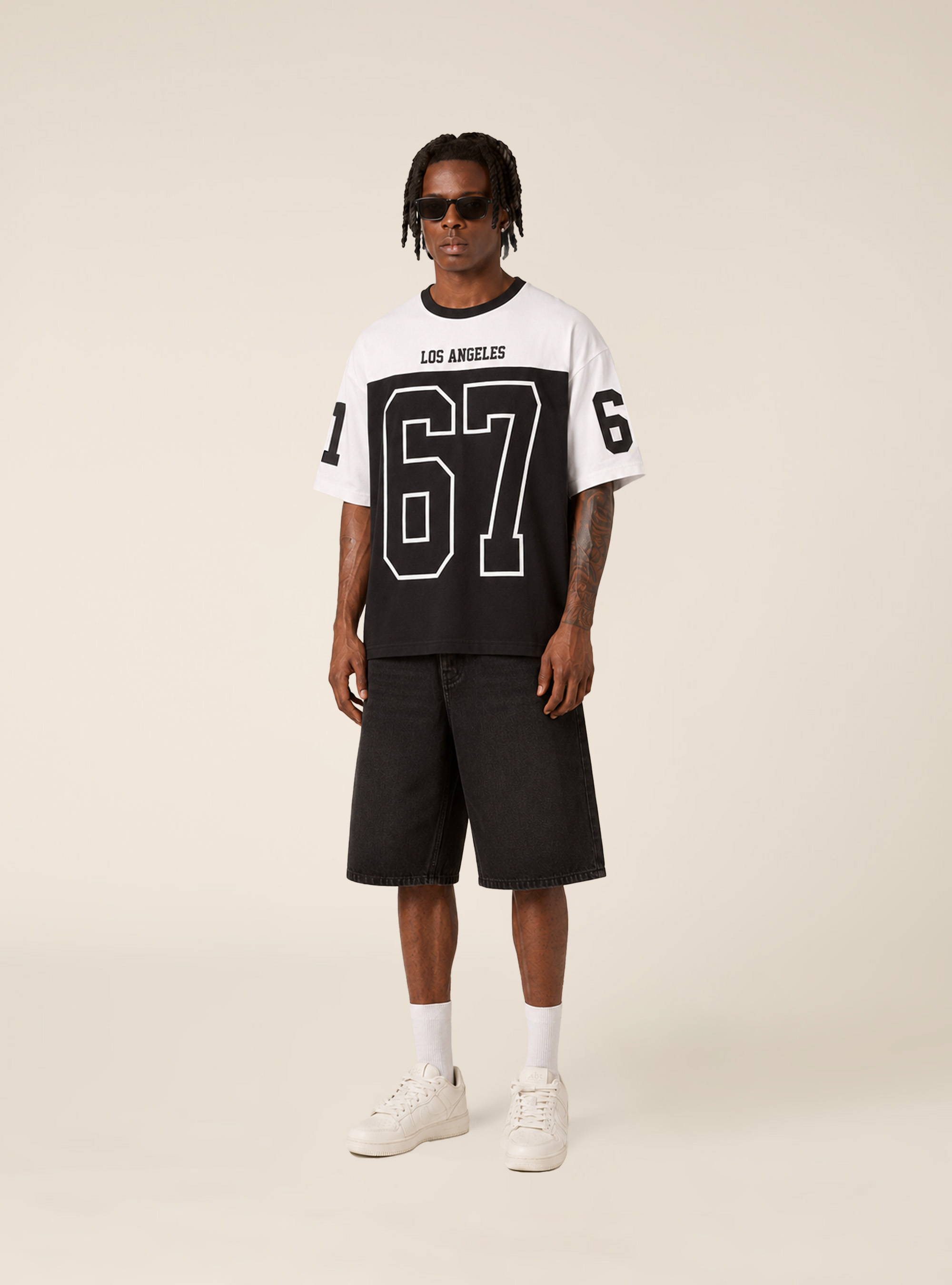 Camiseta con Estampado Six Seven, BK1 BLACK