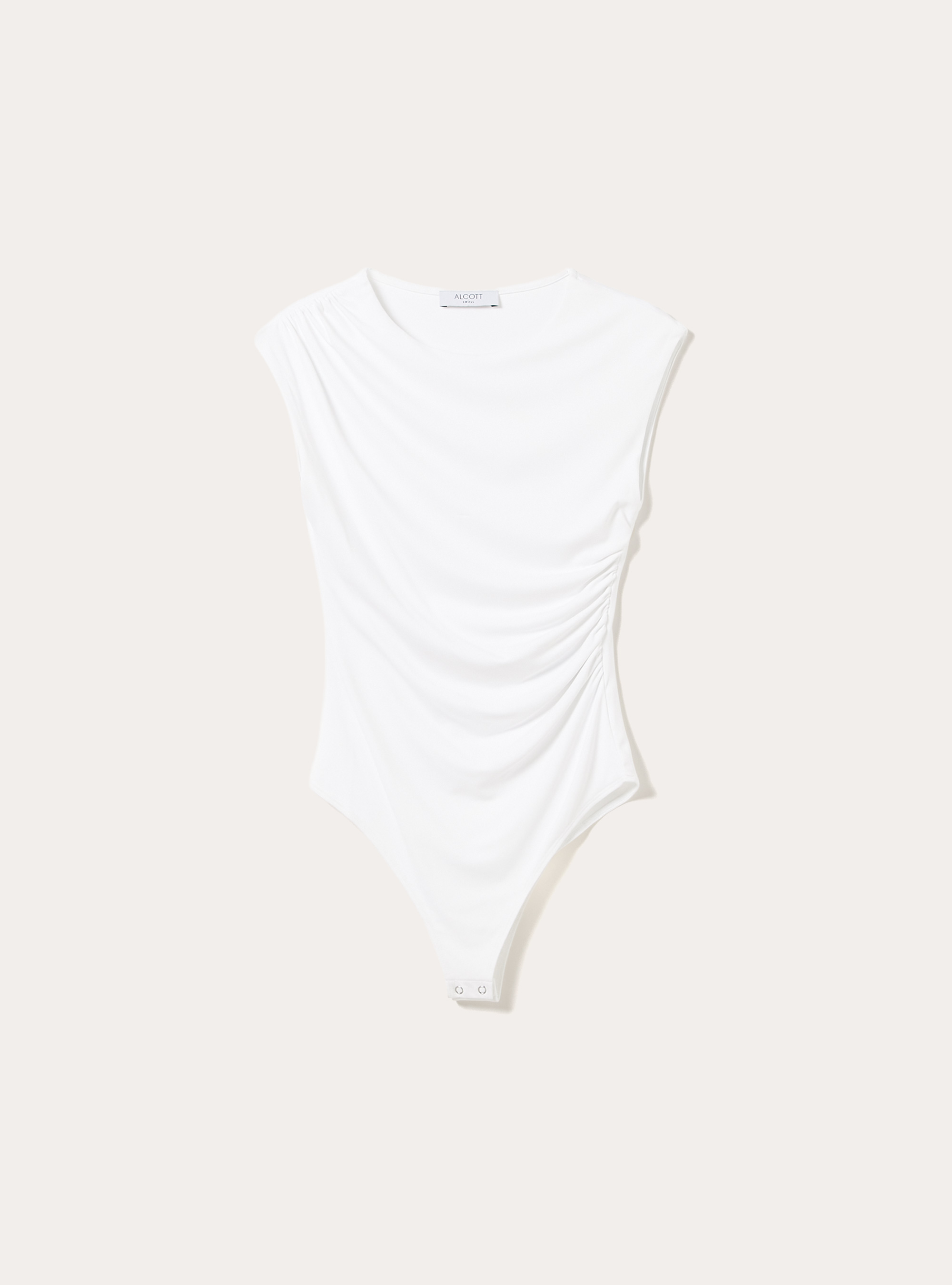 Body con efecto arrugado, WH3 WHITE