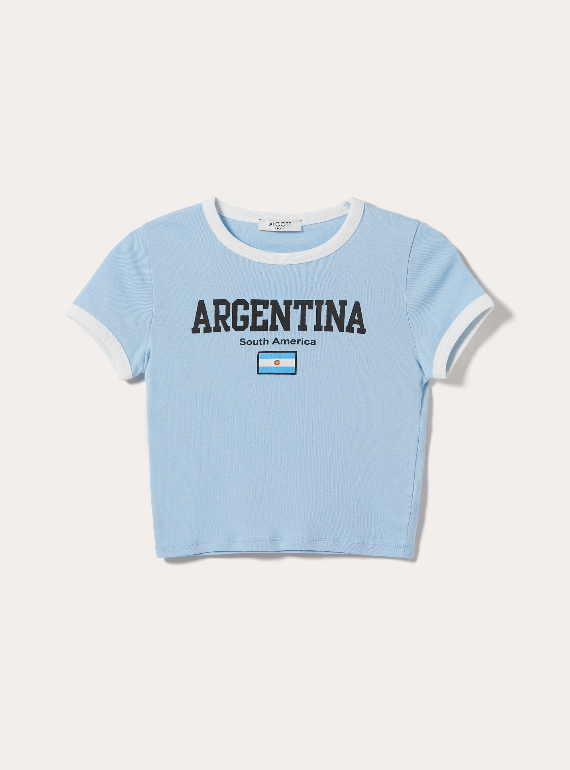 Camiseta Crop Fit, AZ2 AZURE MEDIUM