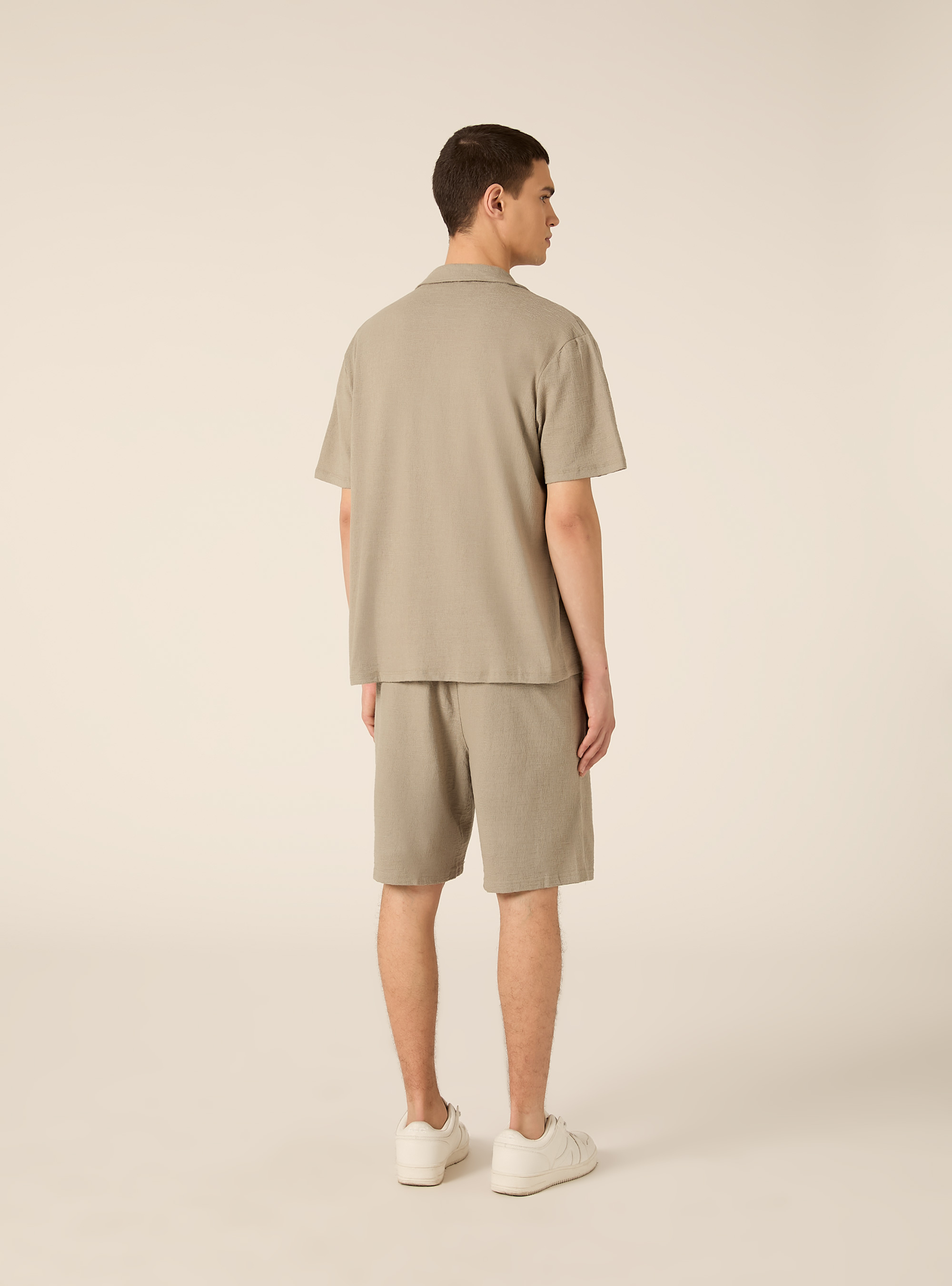 Strukturiertes Hemd in Boxy-Fit, KY3 KAKY LIGHT