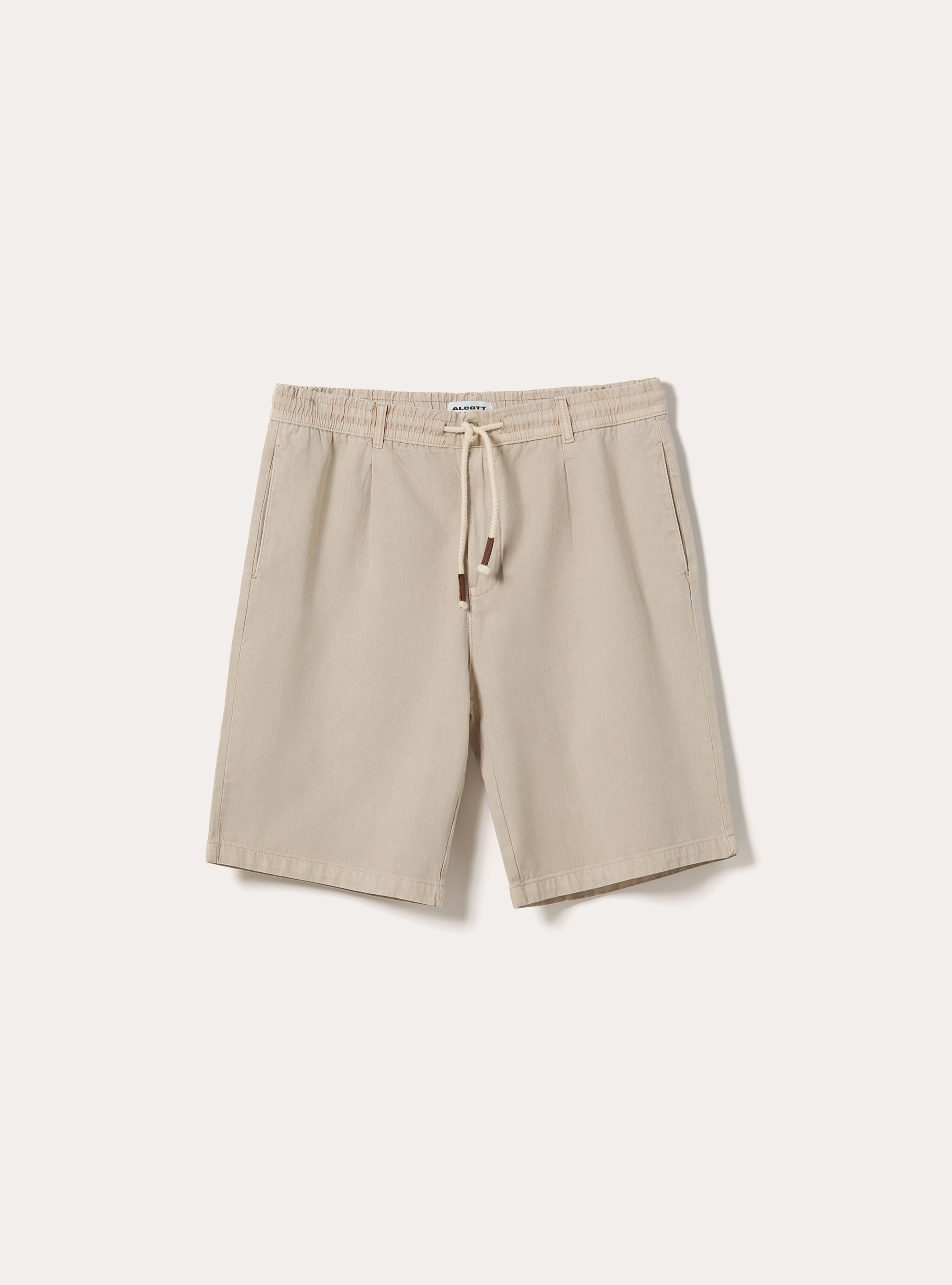 Bermuda in baby twill di cotone, BEIGE MEDIO