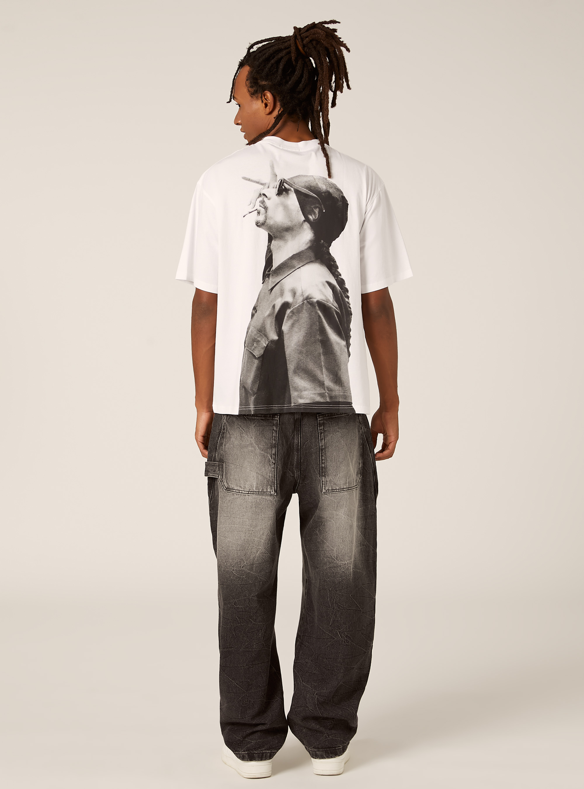 T-shirt coupe carr&eacute;e Snoop Dogg / Alcott, WH3 WHITE