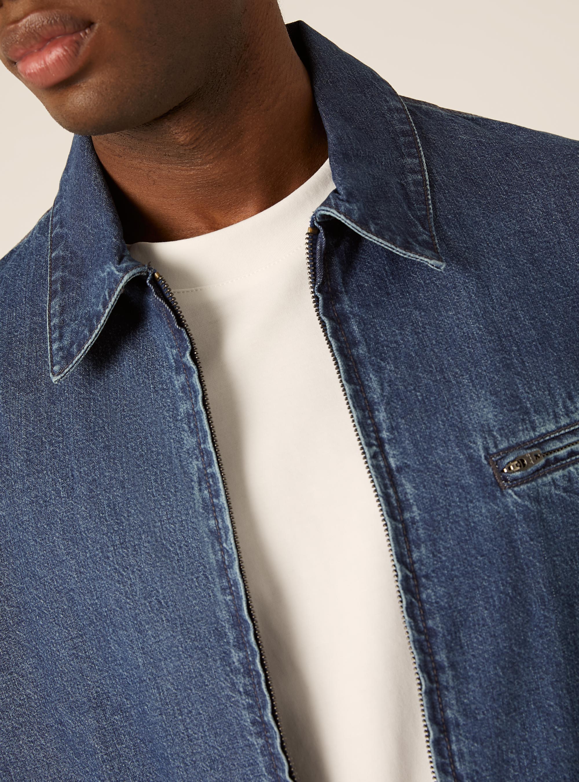 Denim jacket, D003 MEDIUM BLUE
