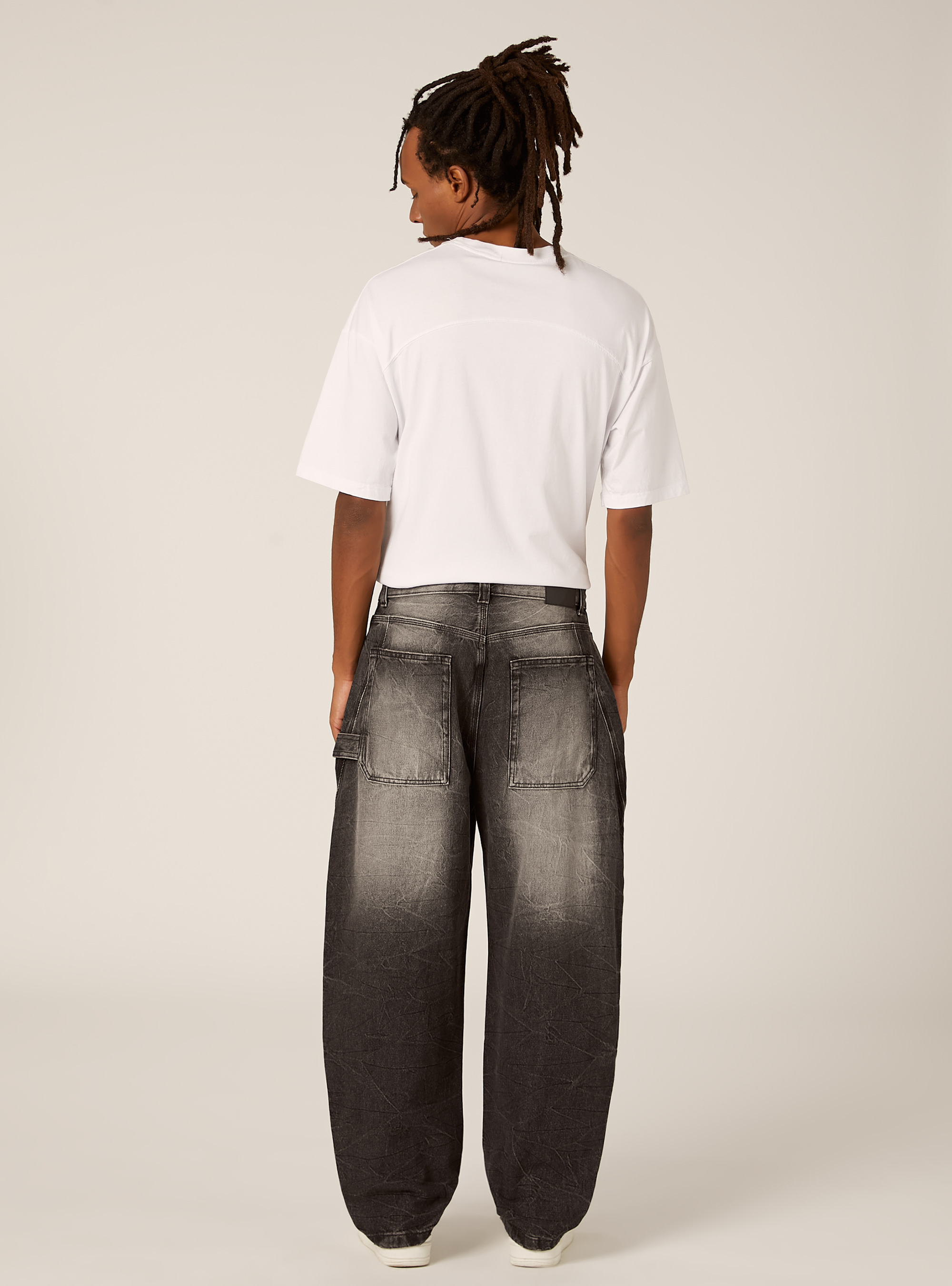 Balloon Carpenter Jeans, D000 BLACK