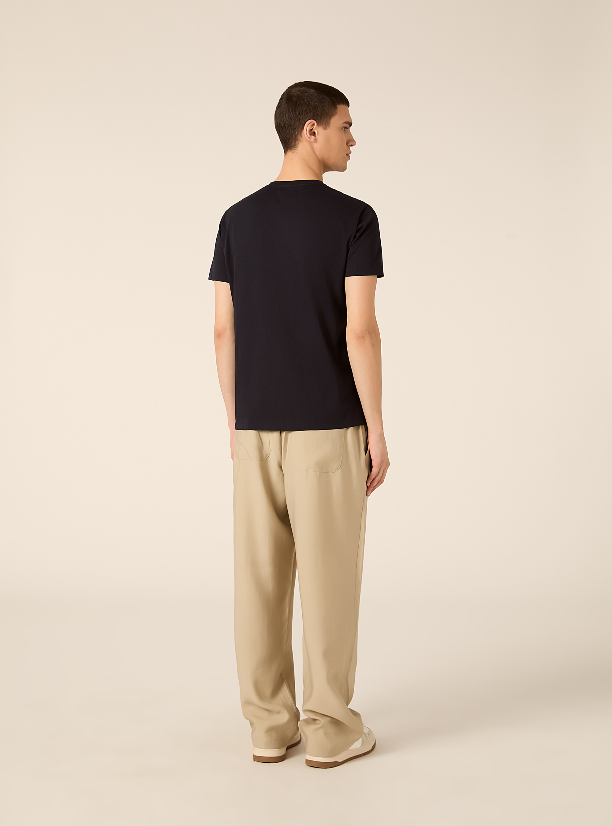 Maglietta in cotone Pima, NAVY SCURO