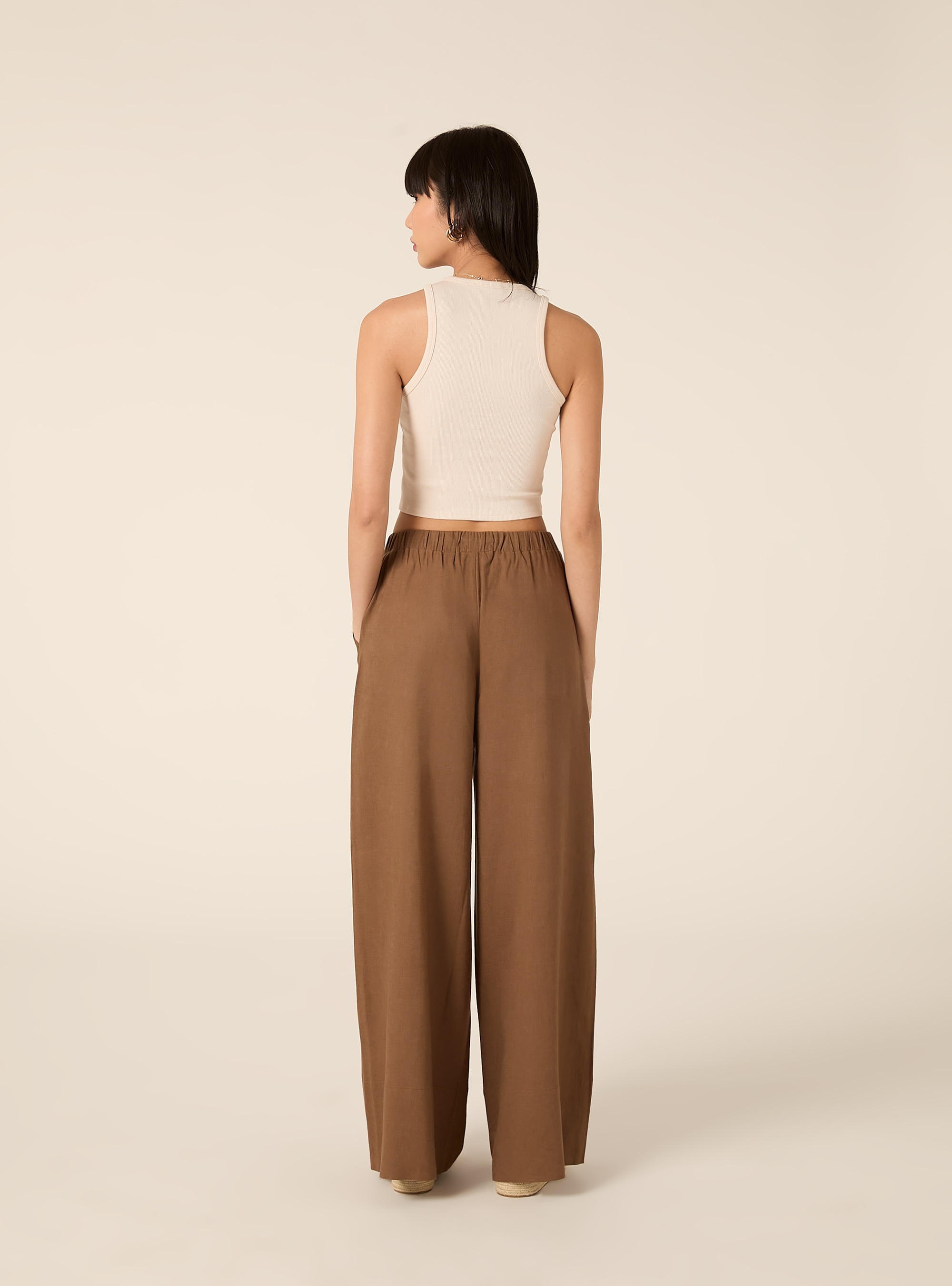 Short ribbed tank top, CR3 CREAM LIGHT