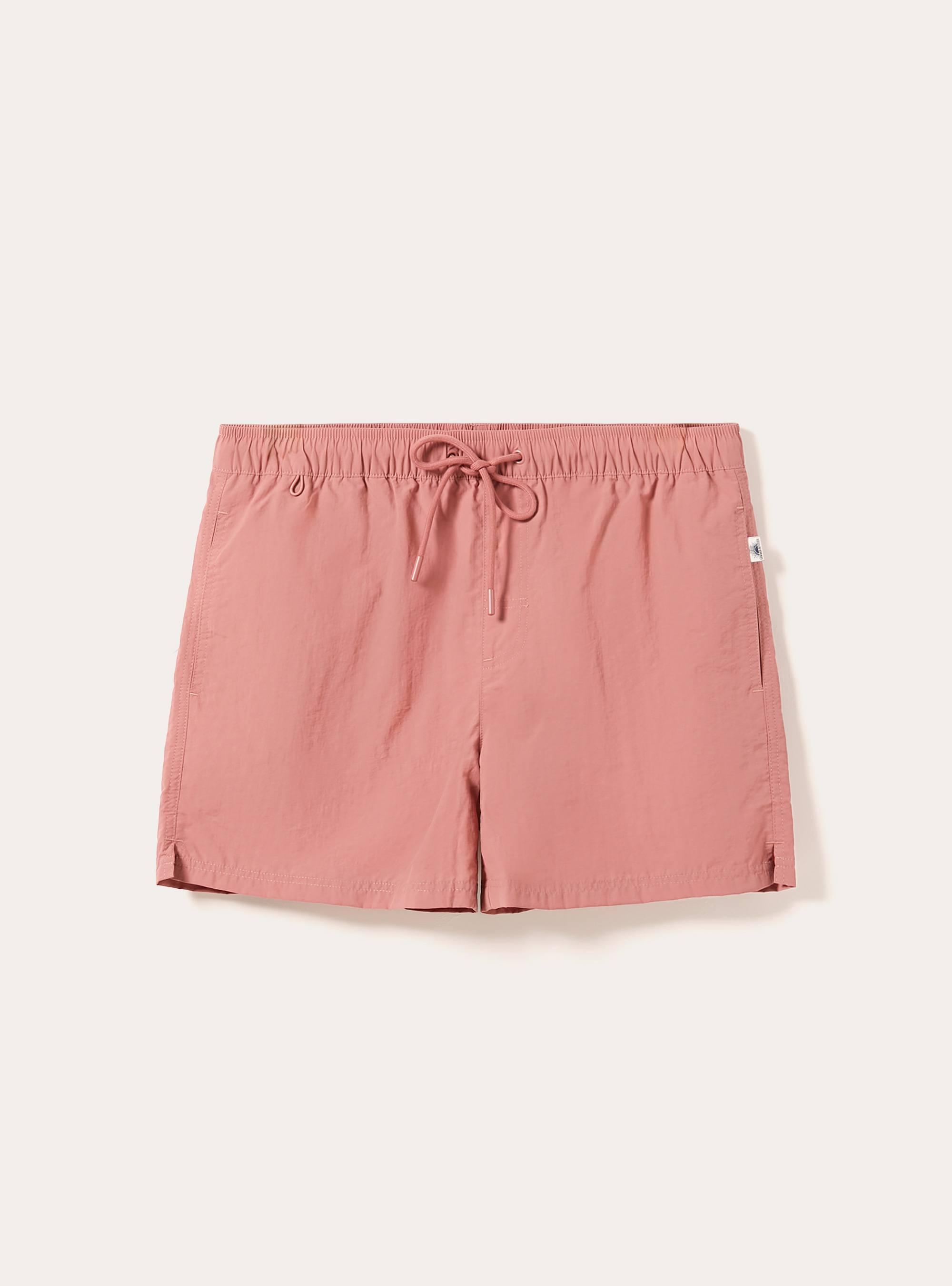 Plain-coloured swimming costume with back pocket, PK1 PINK DARK