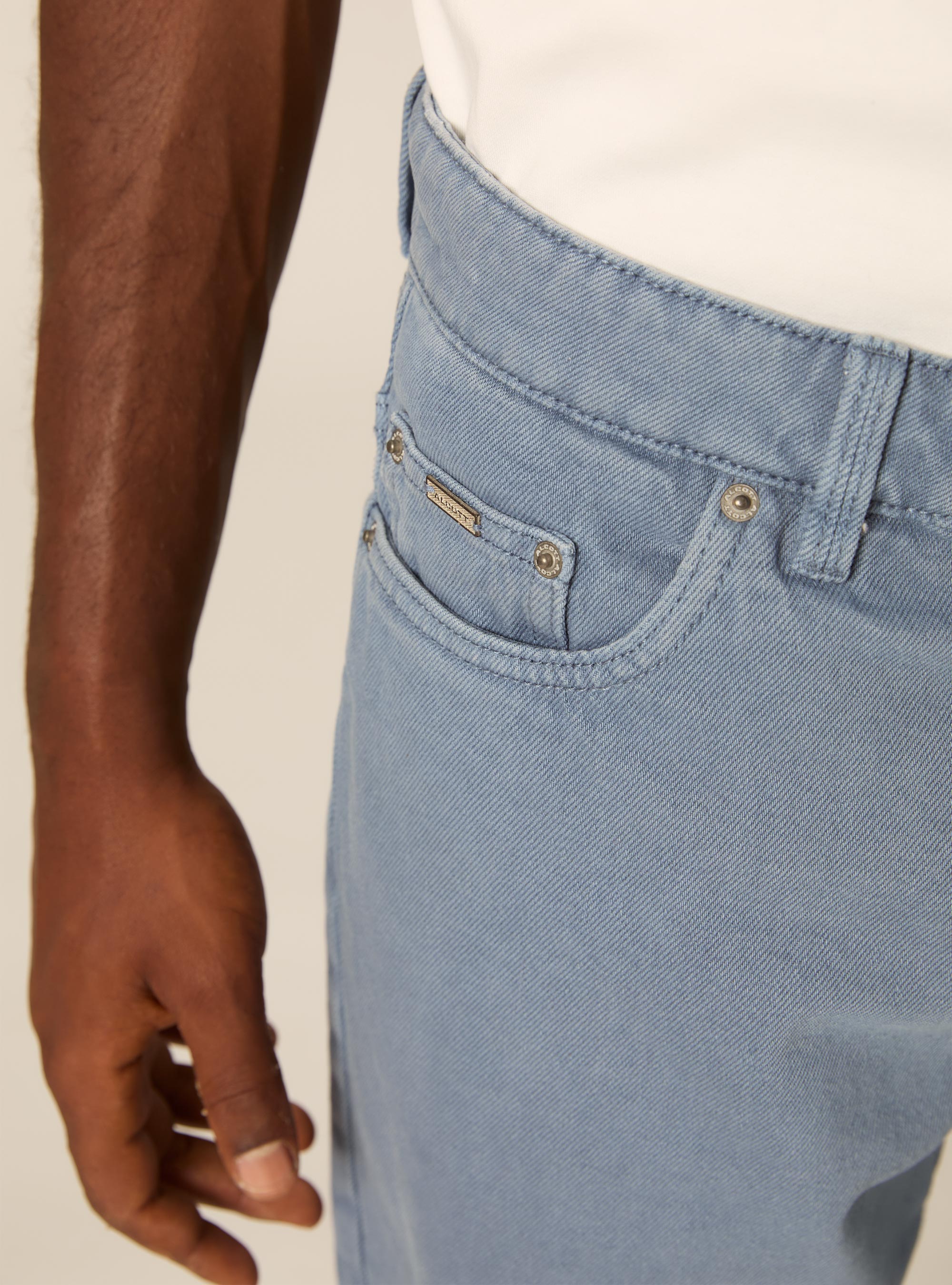 Garment Dyed Basic Bermuda Shorts, AZ2 AZURE MEDIUM