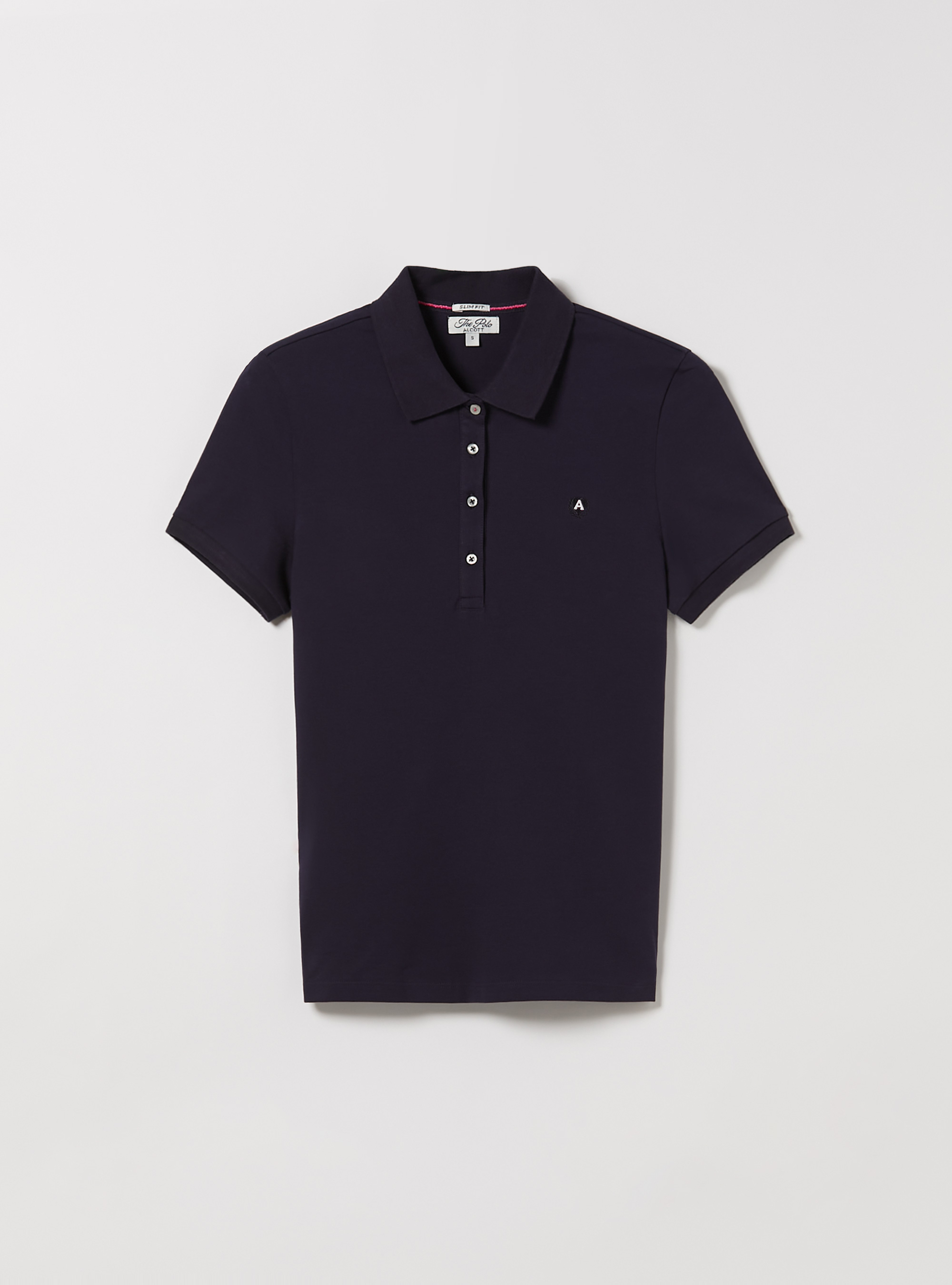 Polo de piqu&eacute; de algod&oacute;n con bordado, BL2 BLUE MEDIUM