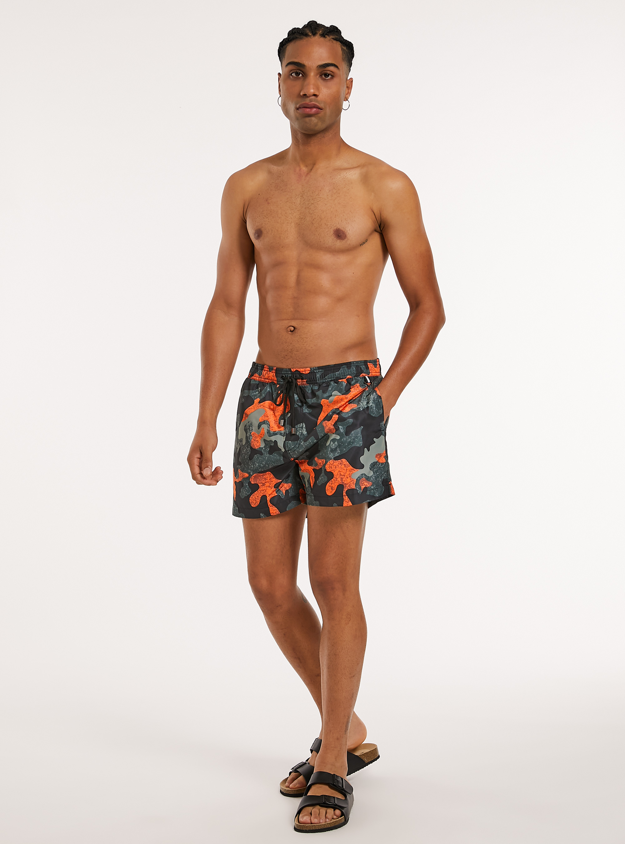 Camouflage-Badehose, BK1 BLACK