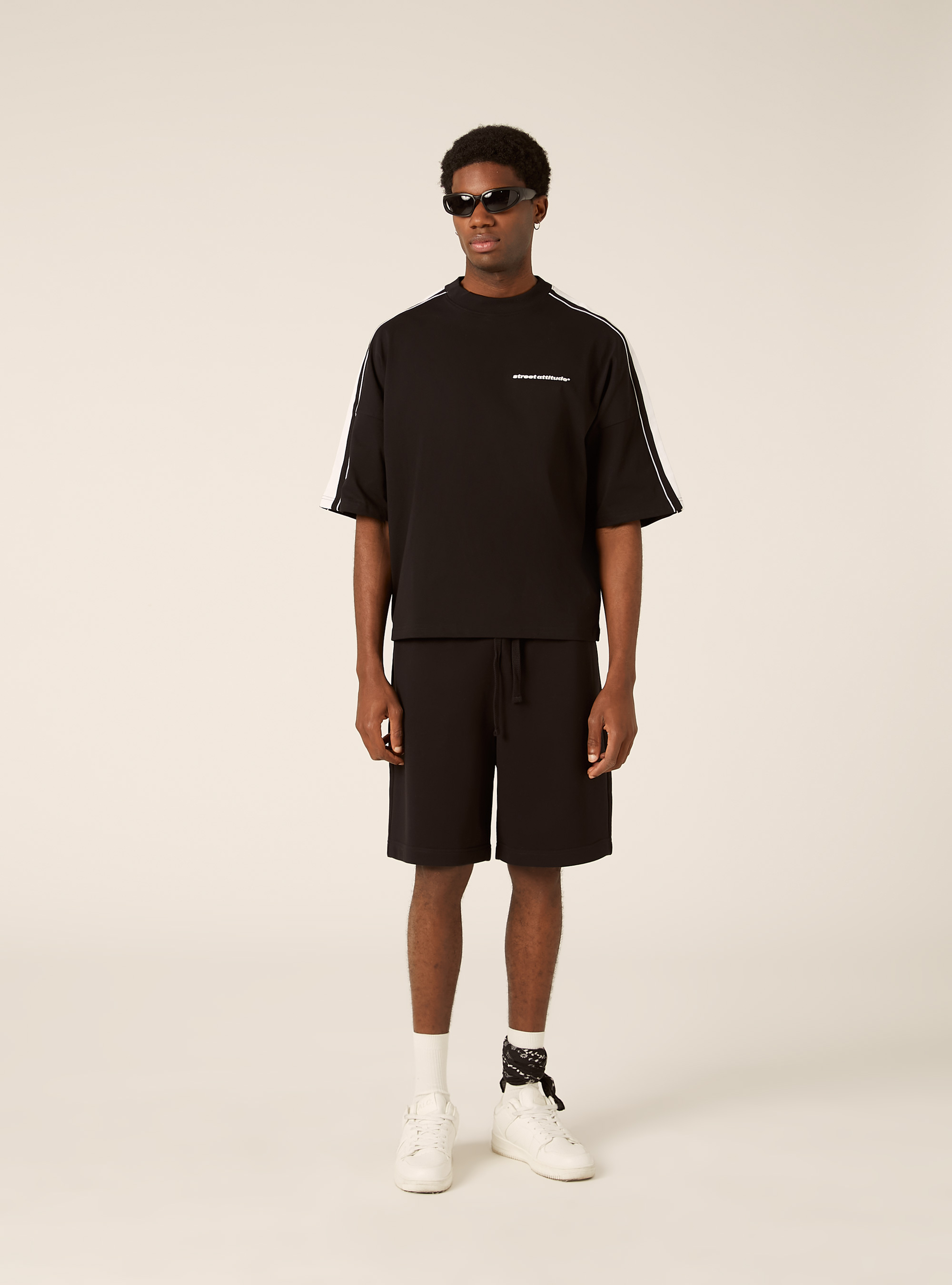 Urban Print Boxy Fit T-Shirt, BK1 BLACK