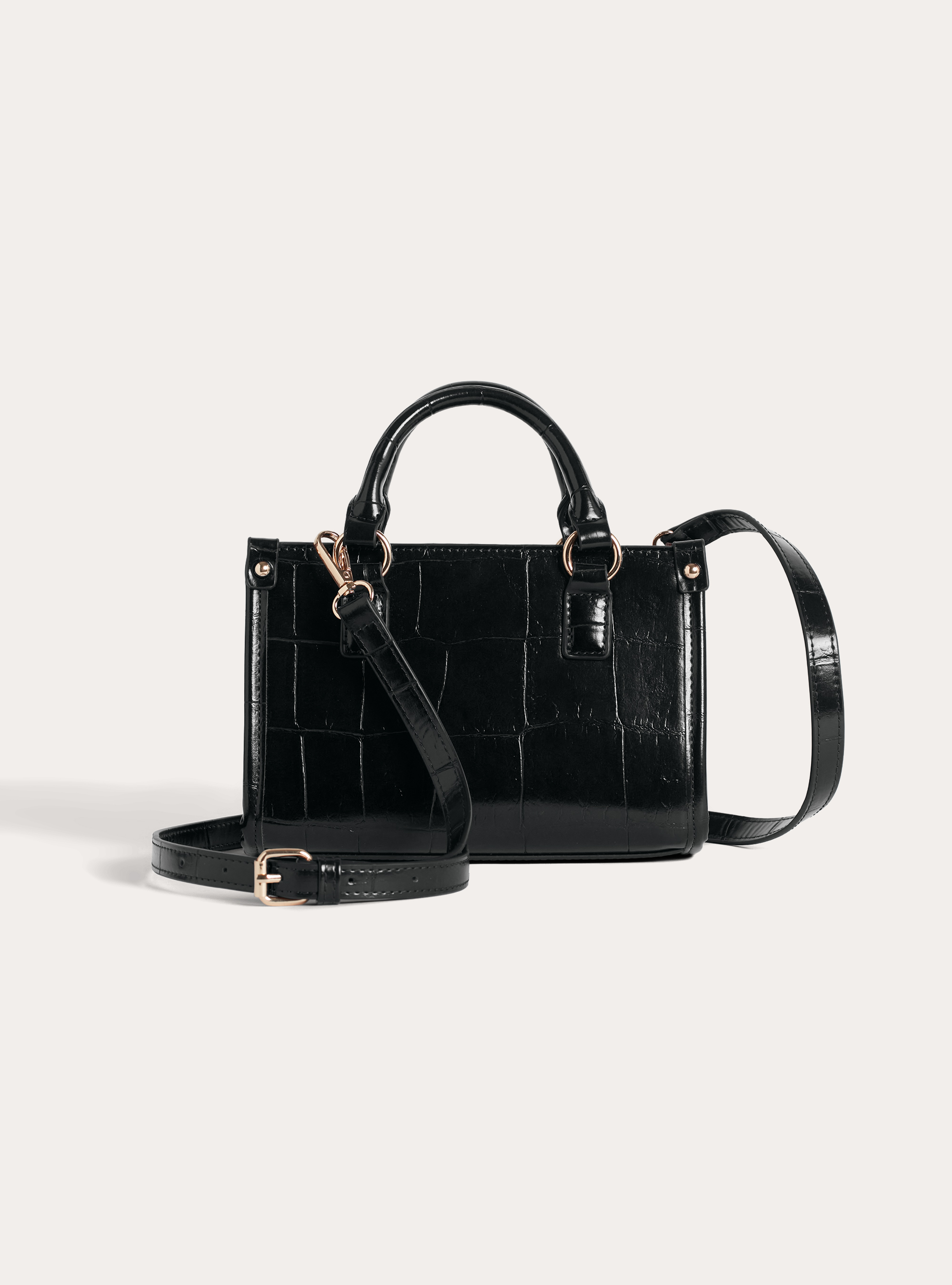 Mini tote bag, NERO