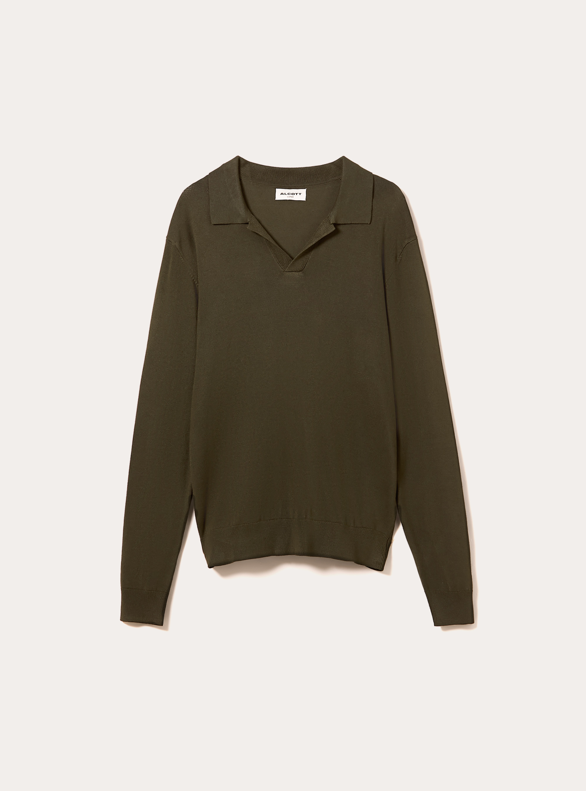 Polo en maille douce, KY1 KAKY DARK
