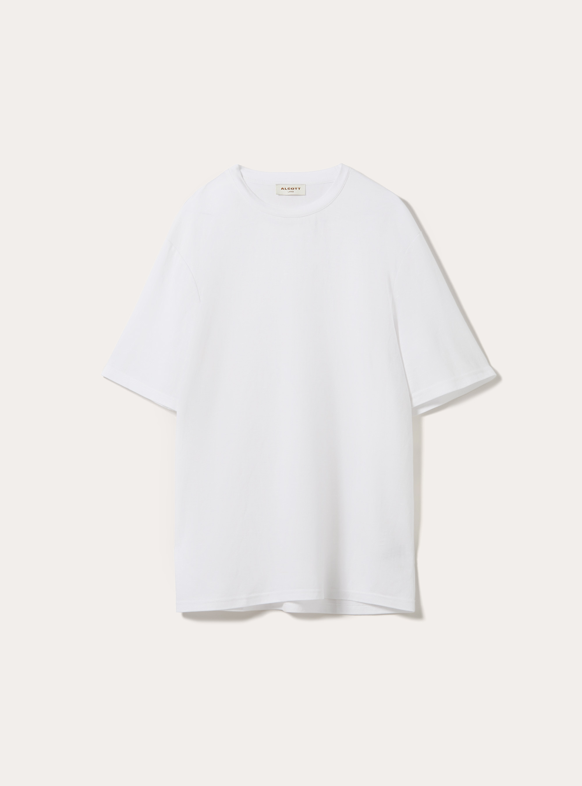 Boxy Fit Textured T-Shirt, WH2 WHITE