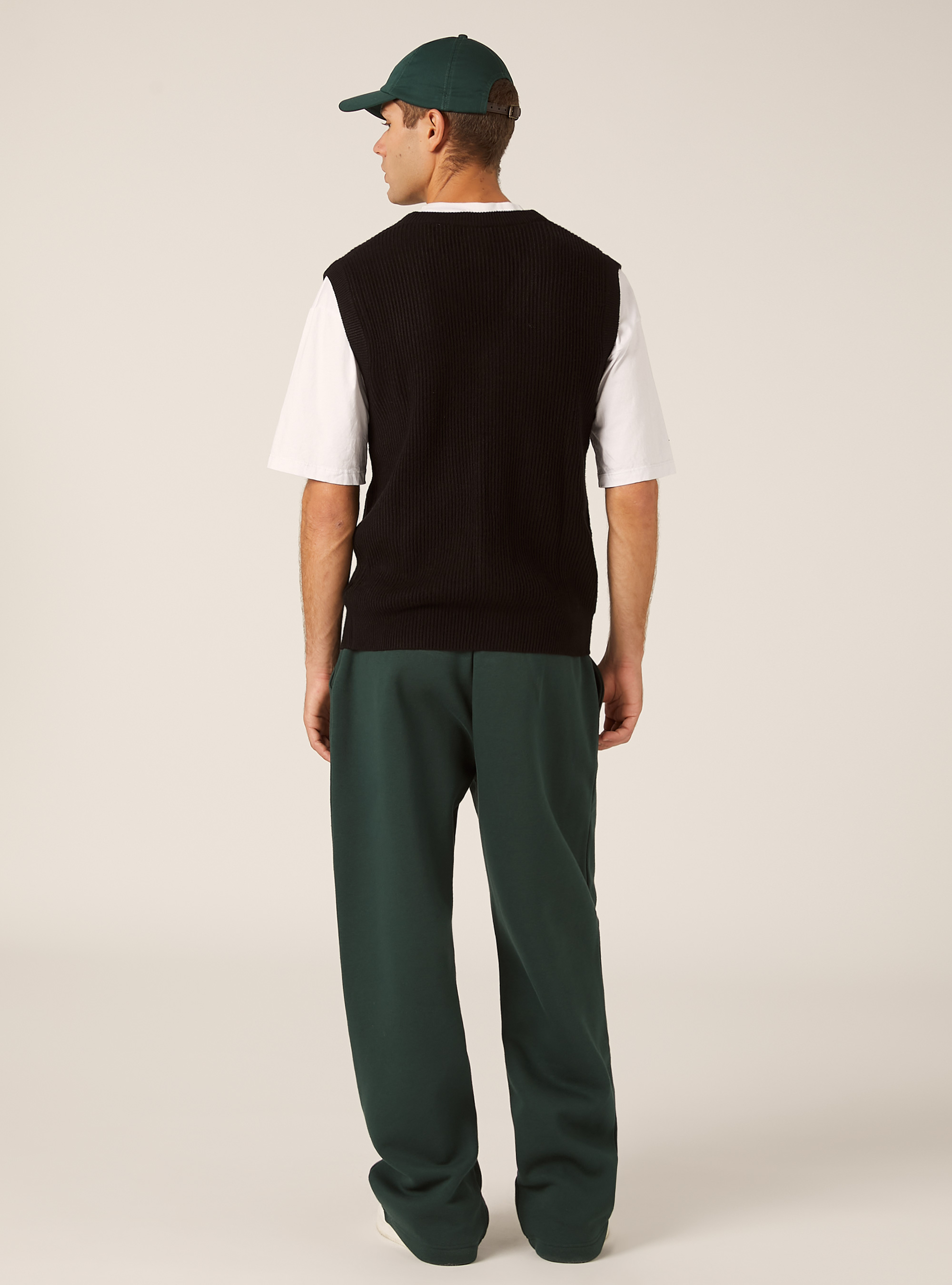 Gilet en maille avec poches, BK1 BLACK