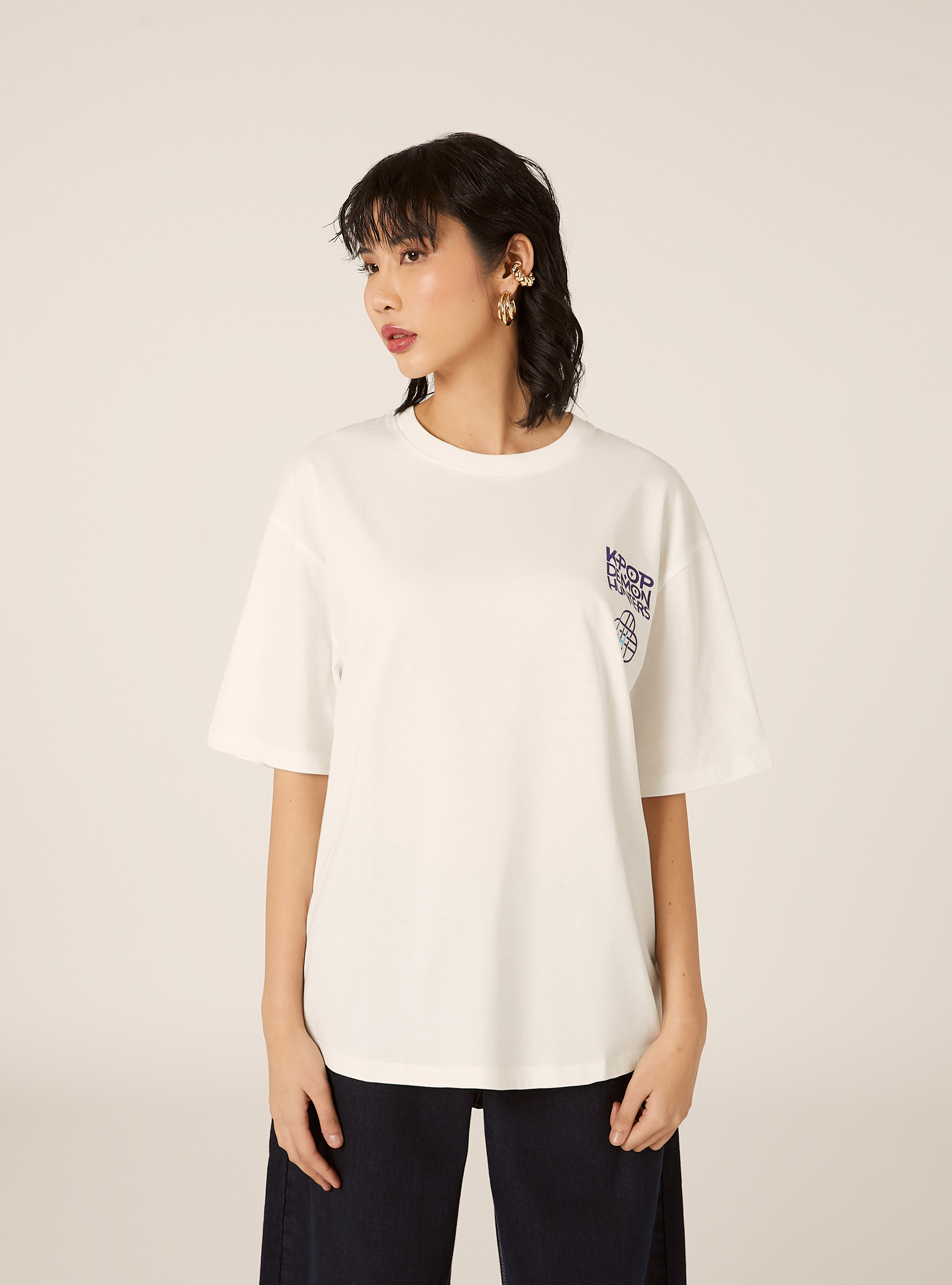 Camiseta KPop Demon Hunters / Alcott, WH2 WHITE