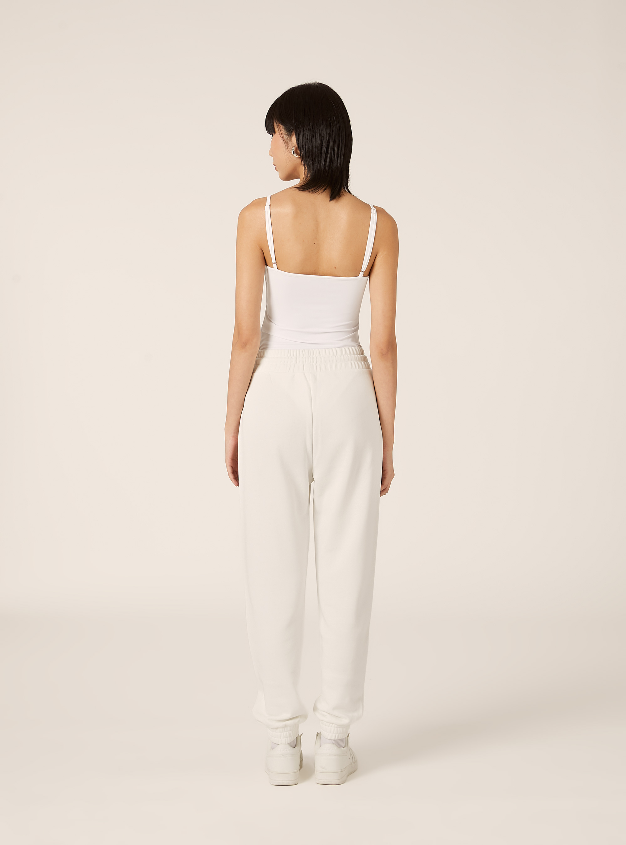 Pantalon jogger en molleton, WH1 OFF WHITE