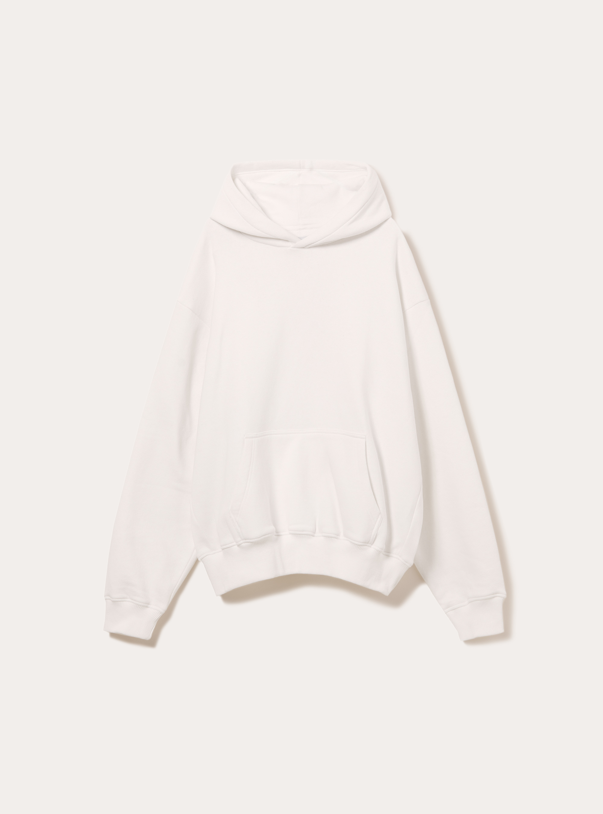 Sweat &agrave; capuche coupe boxy, WH2 WHITE