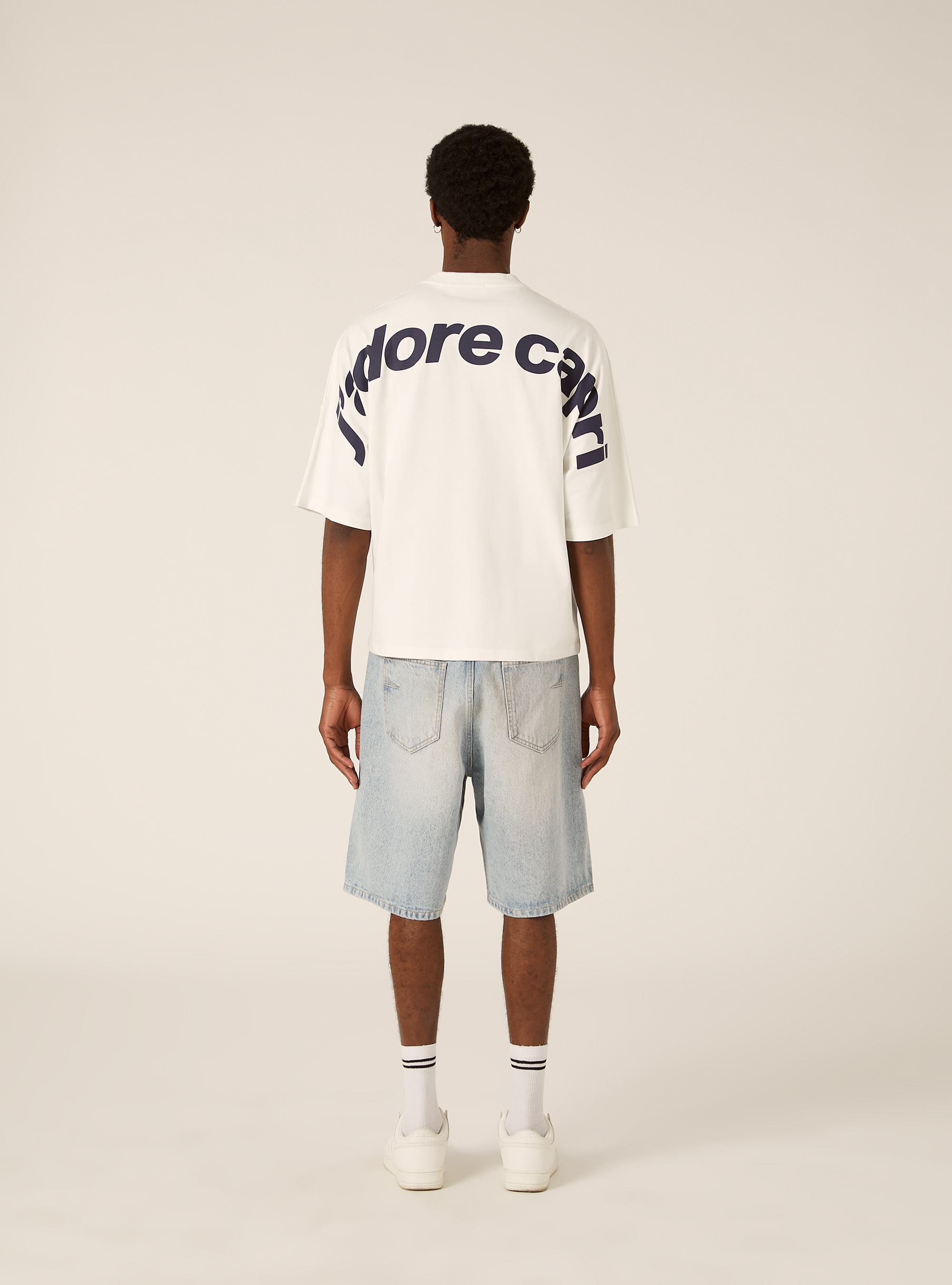 Boxy Fit T-Shirt Capri Amore Mio, WH1 OFF WHITE