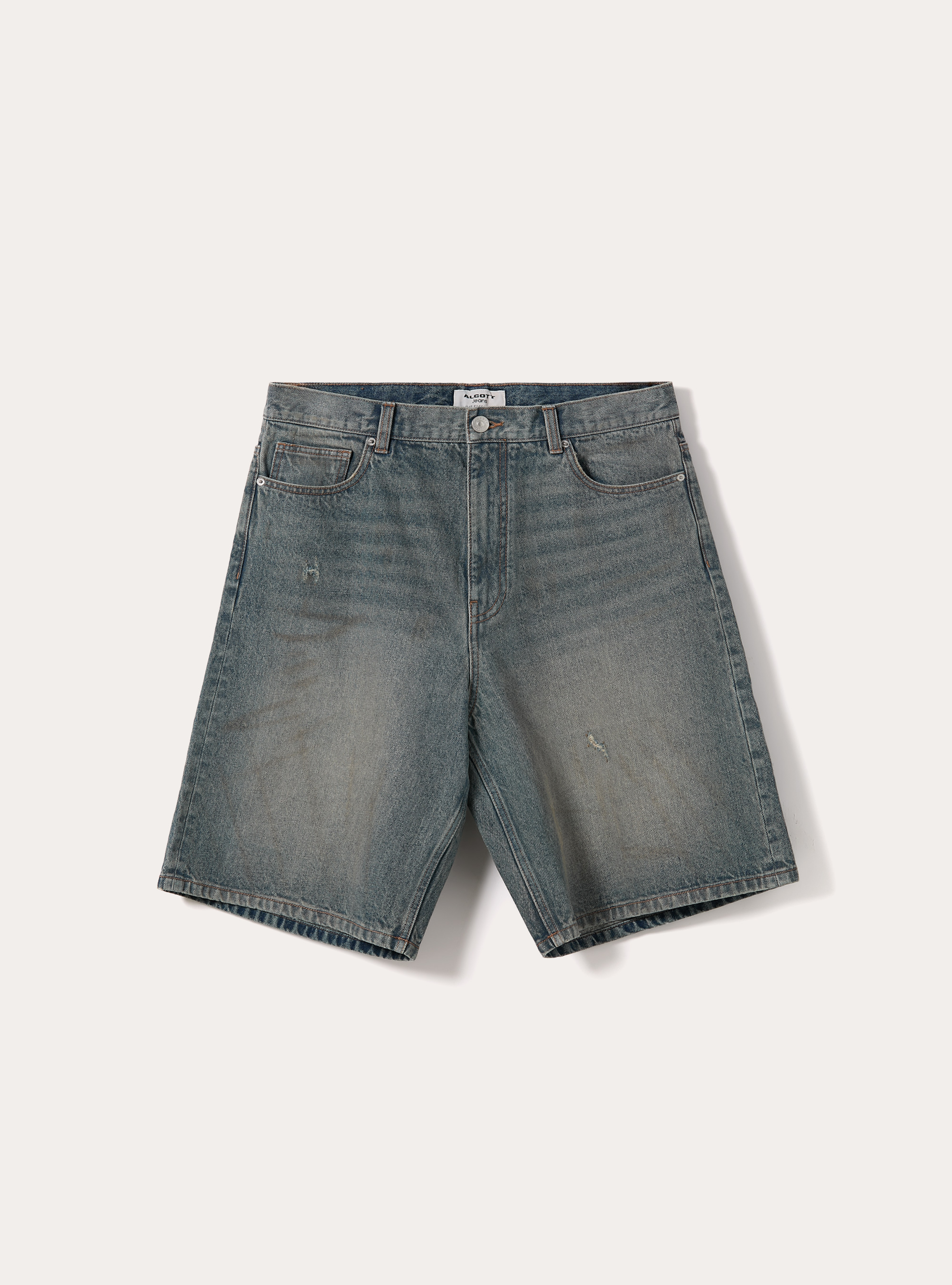 Bermuda ample en denim, D201 AZZURRE MED OVERDYE