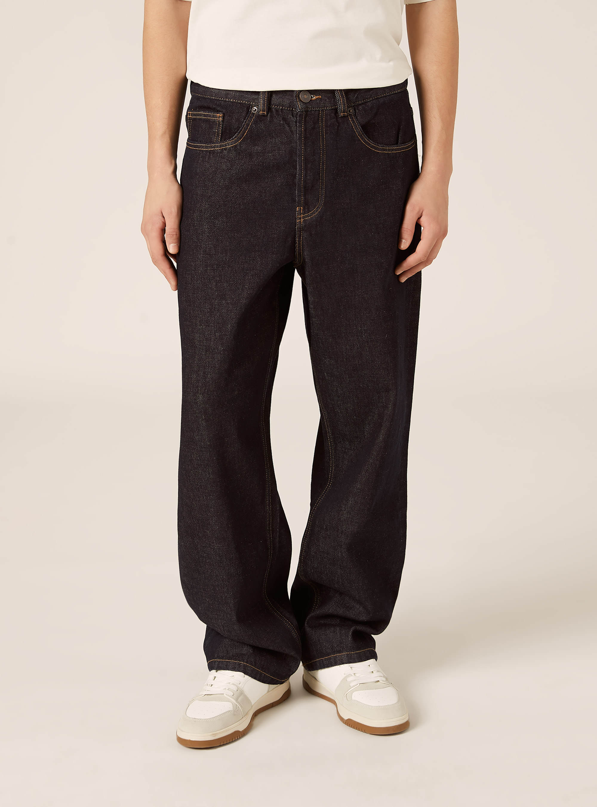 Jeans mit geradem Schnitt, D001 DEEP BLUE