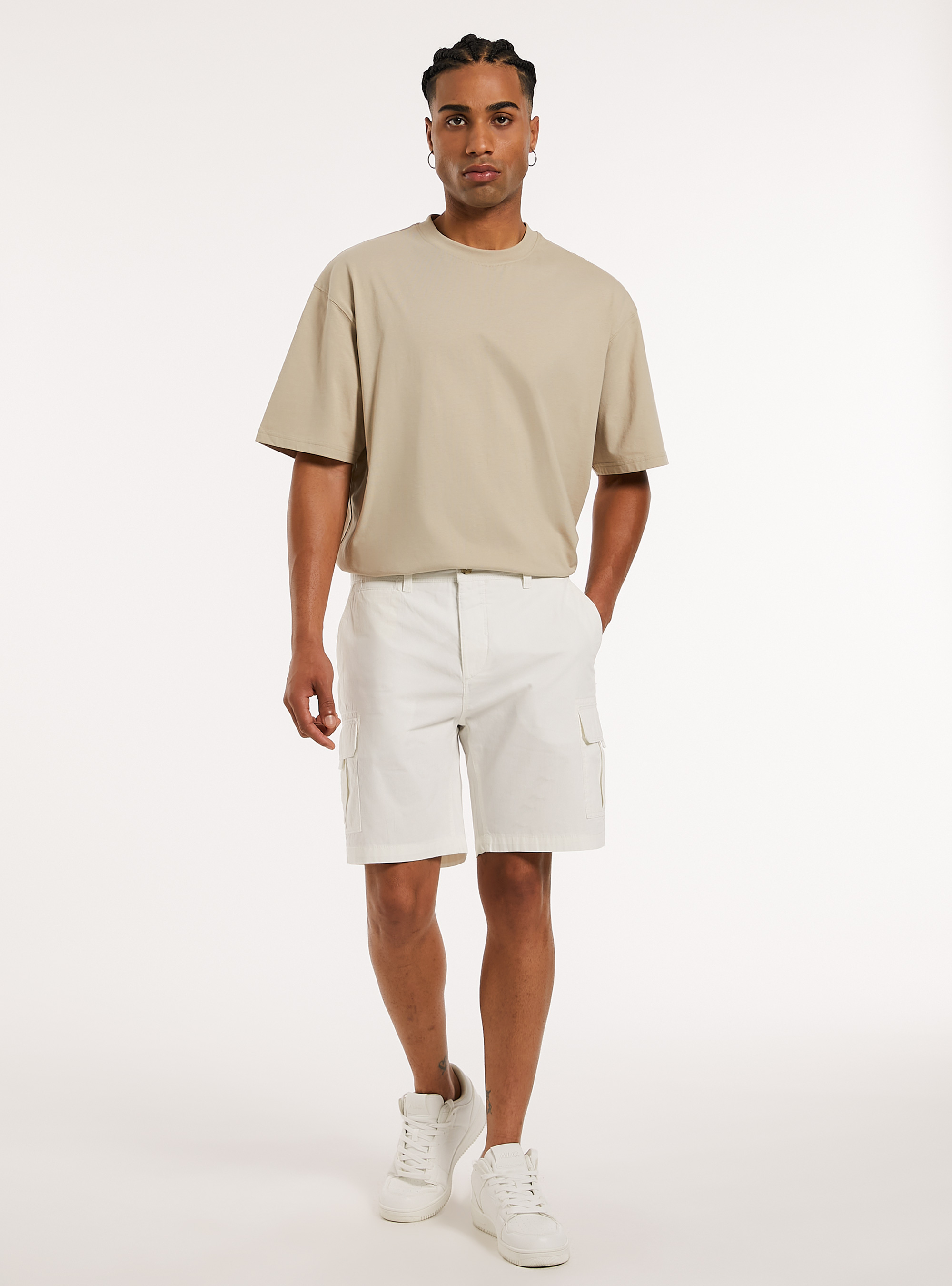 Cargo-Bermudashorts aus Baumwolle, WH2 WHITE