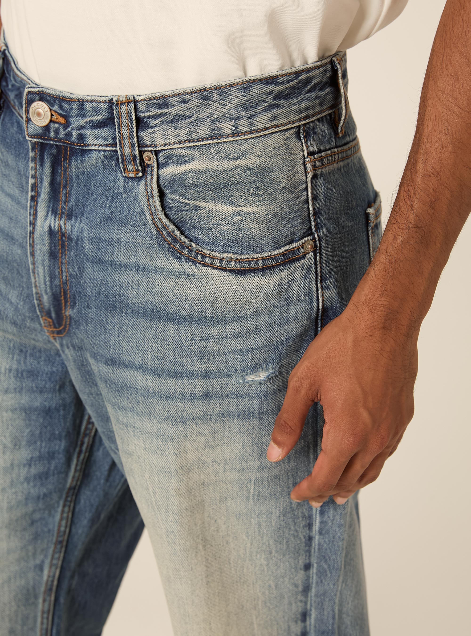 Straight fit jeans, D003 MEDIUM BLUE