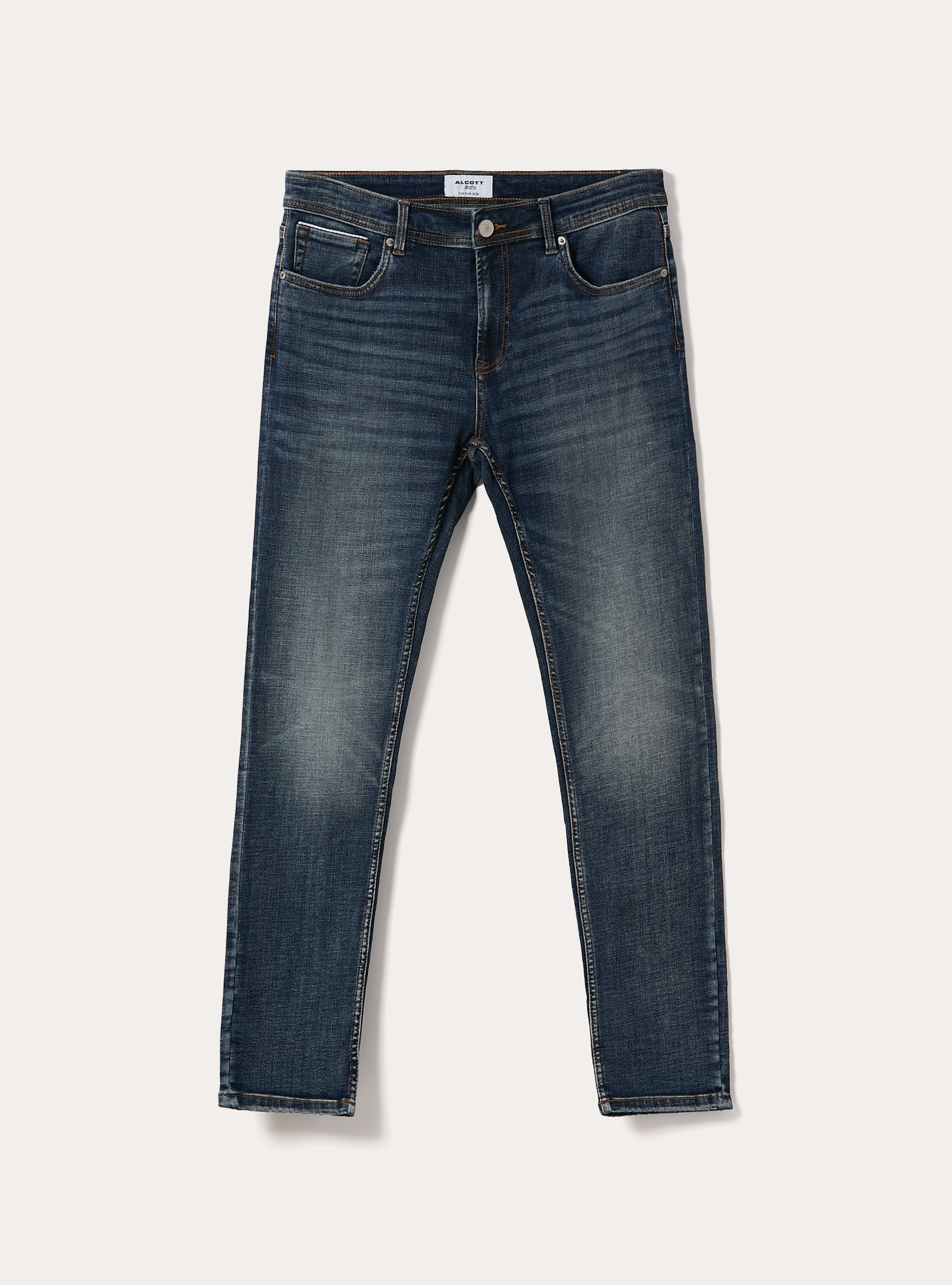 Skinny fit jeans, D001 DEEP BLUE