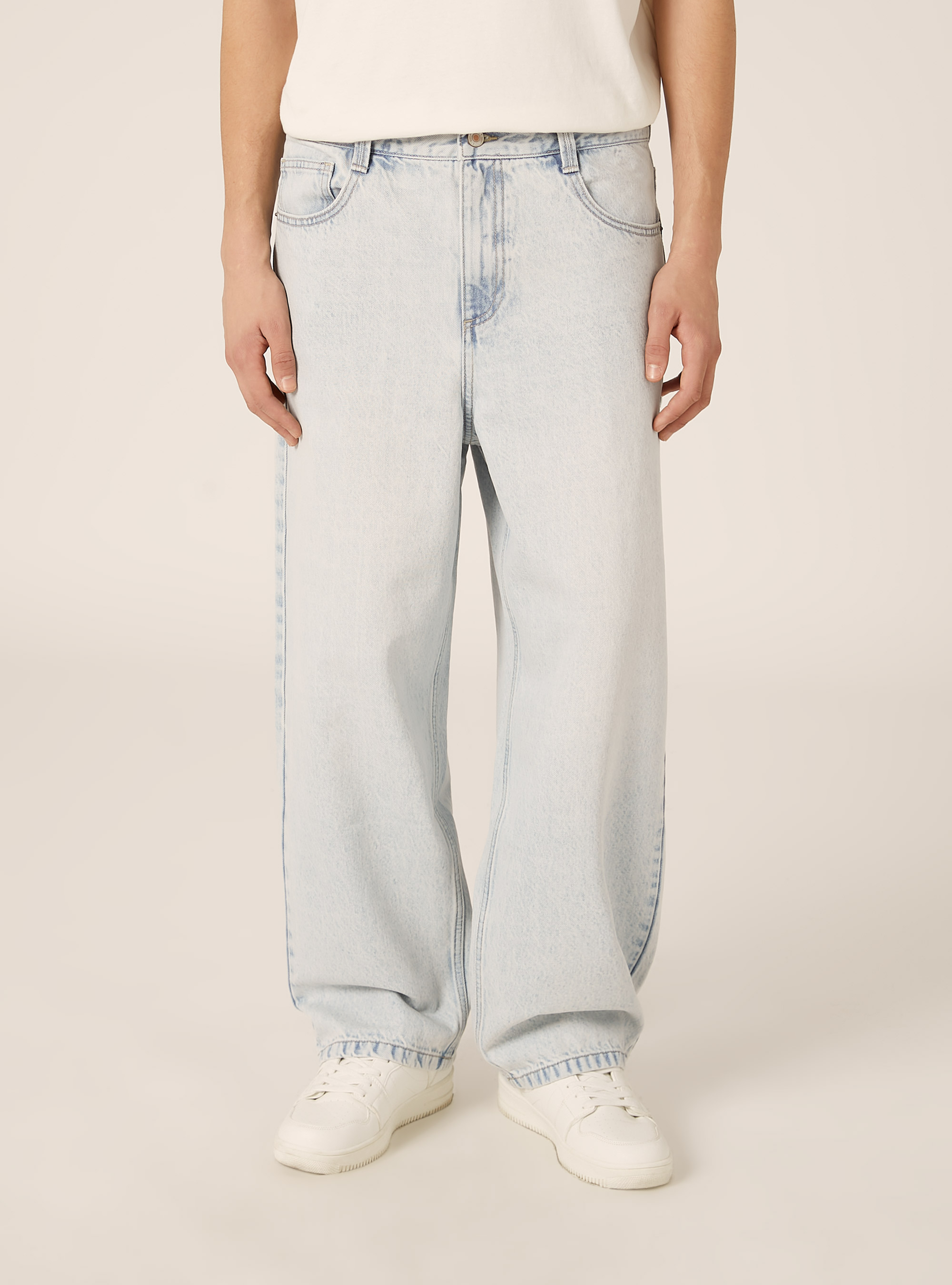 Vaqueros de corte superholgado, D008 SUPER LIGHT BLUE
