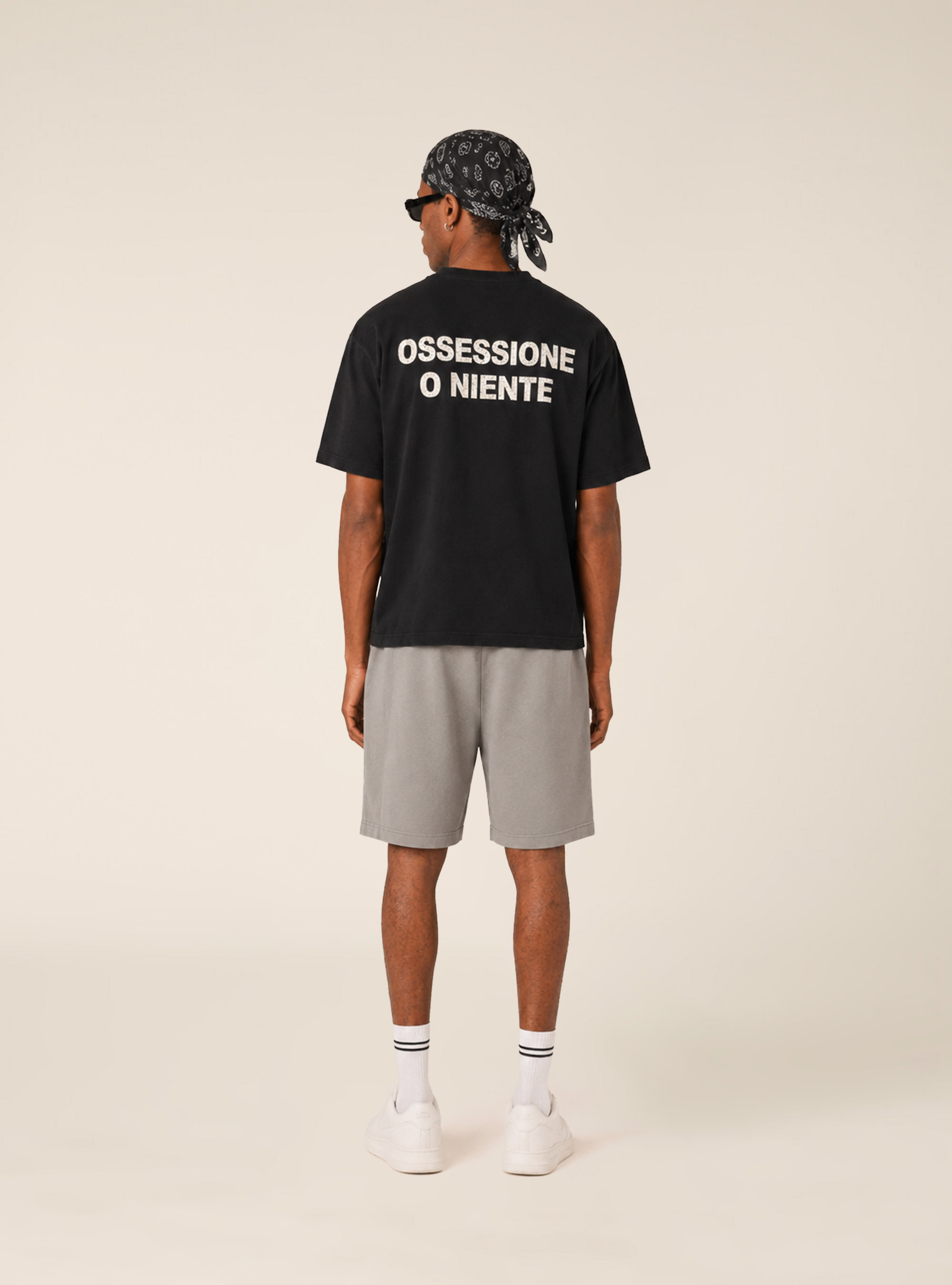 T-Shirt mit Lettering-Print, BK1 BLACK