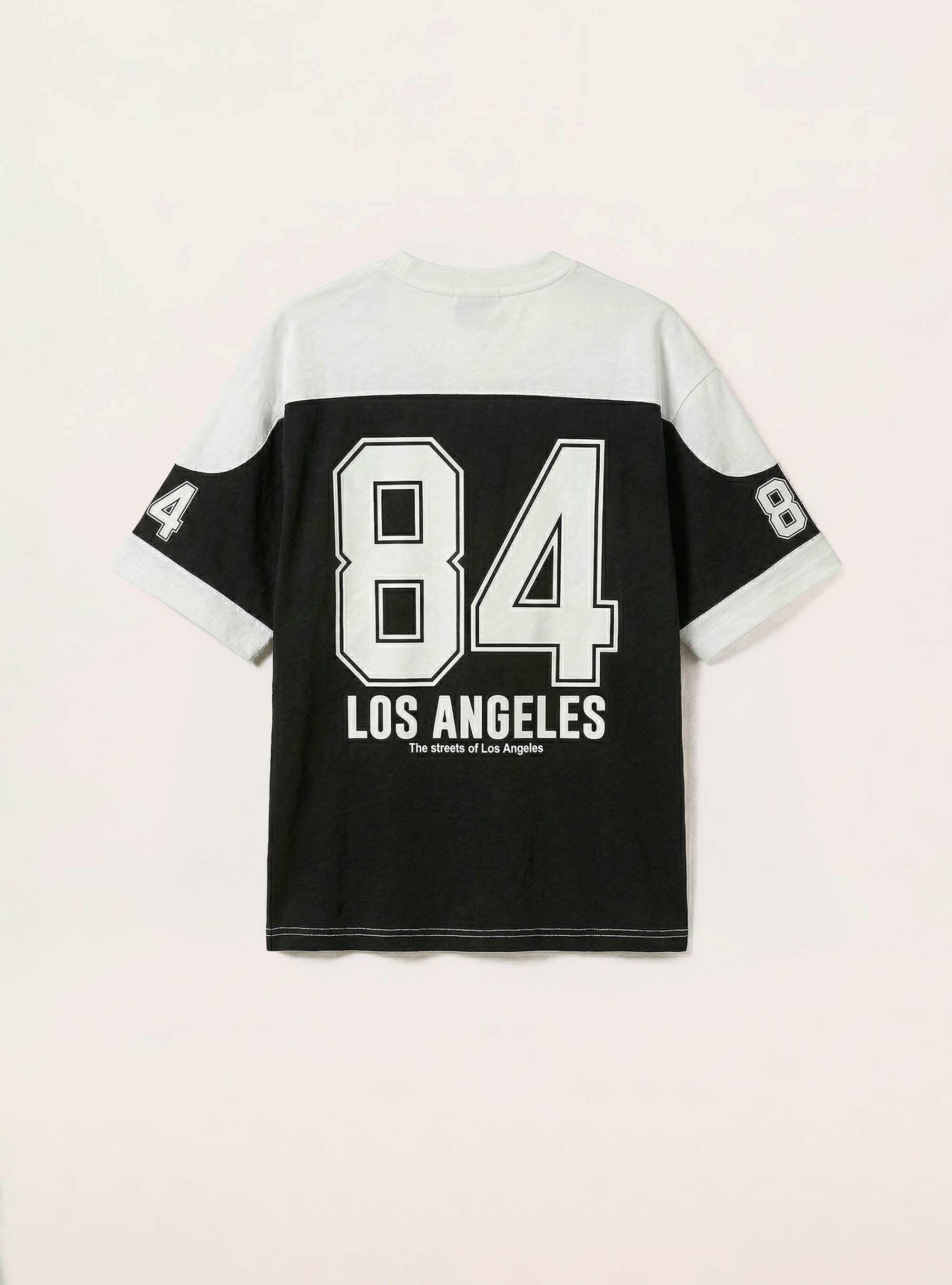 T-shirt con stampa numero, NERO