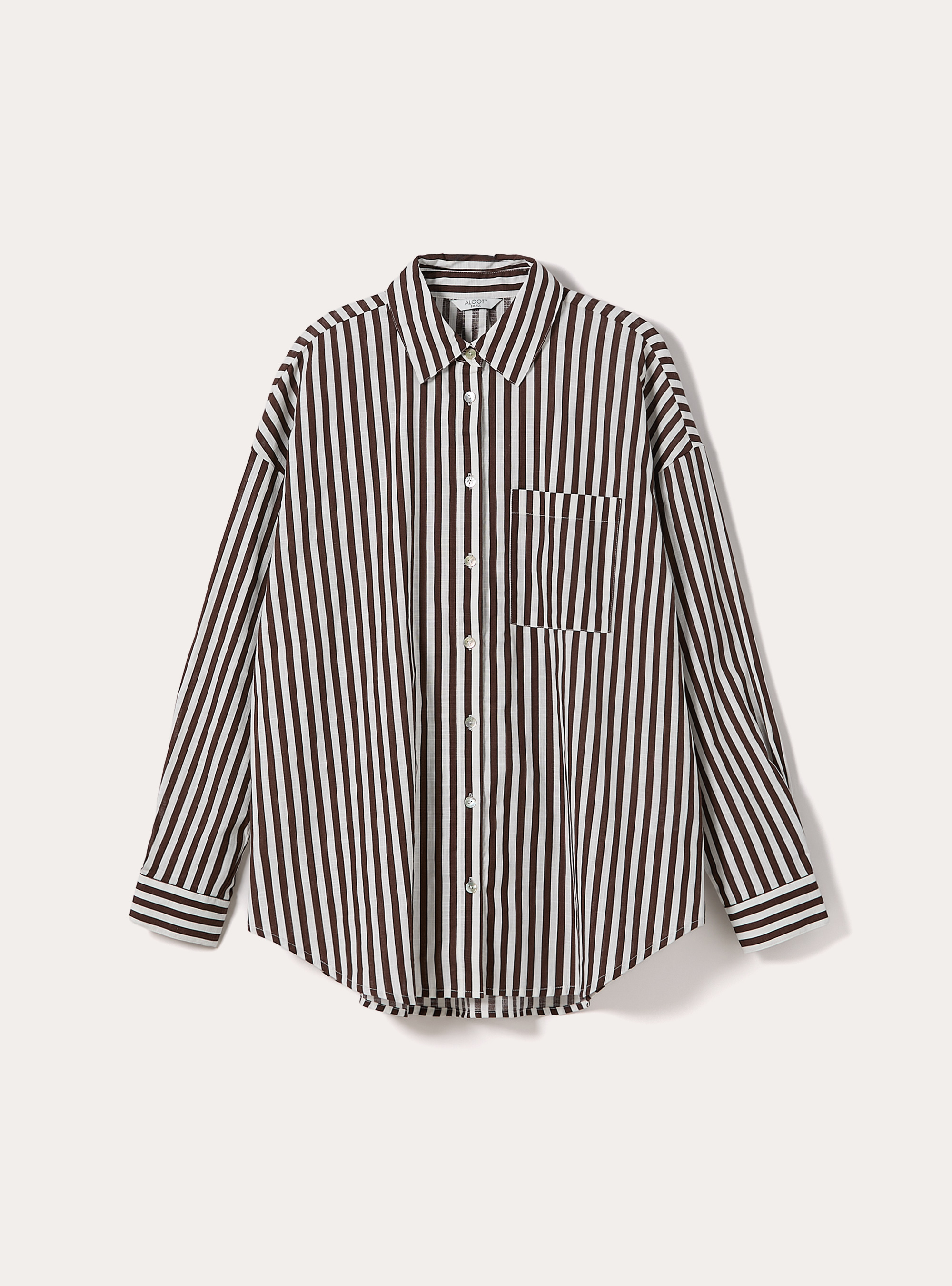 Oversized Shirt with Pocket, MULTICOLOR